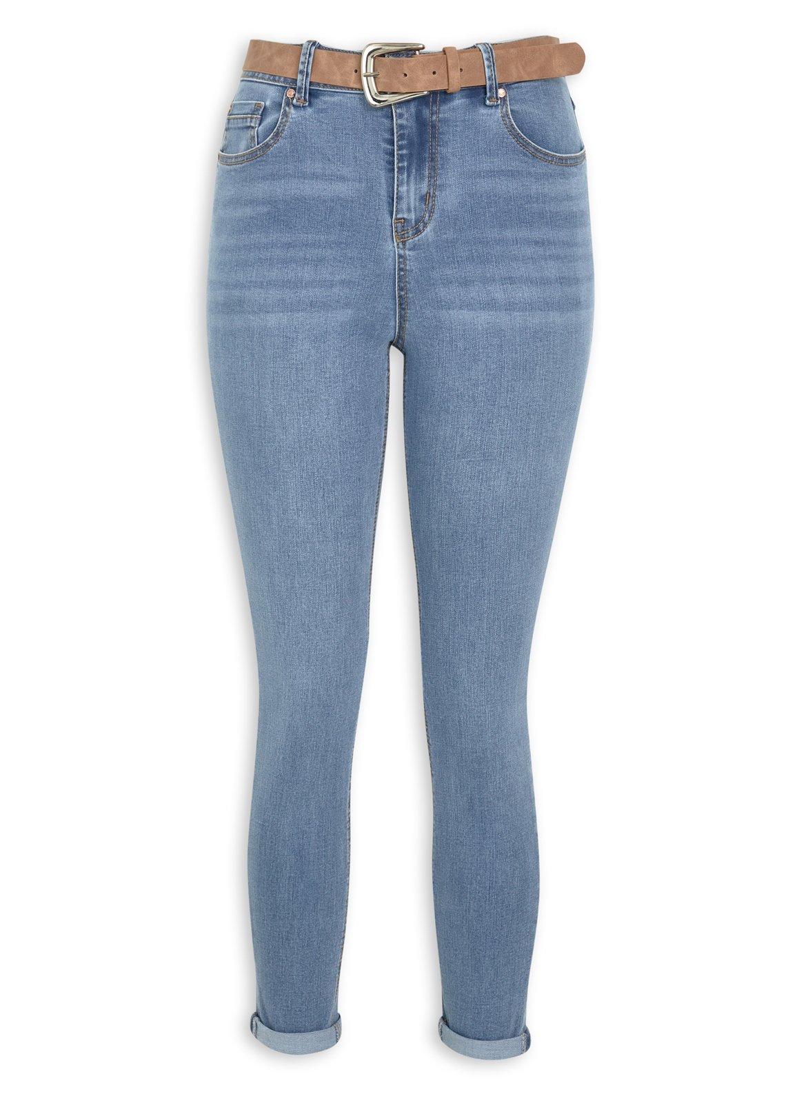 Blue Belted Soft Touch Skinny Jeans (3226687) | OUTBACK RED