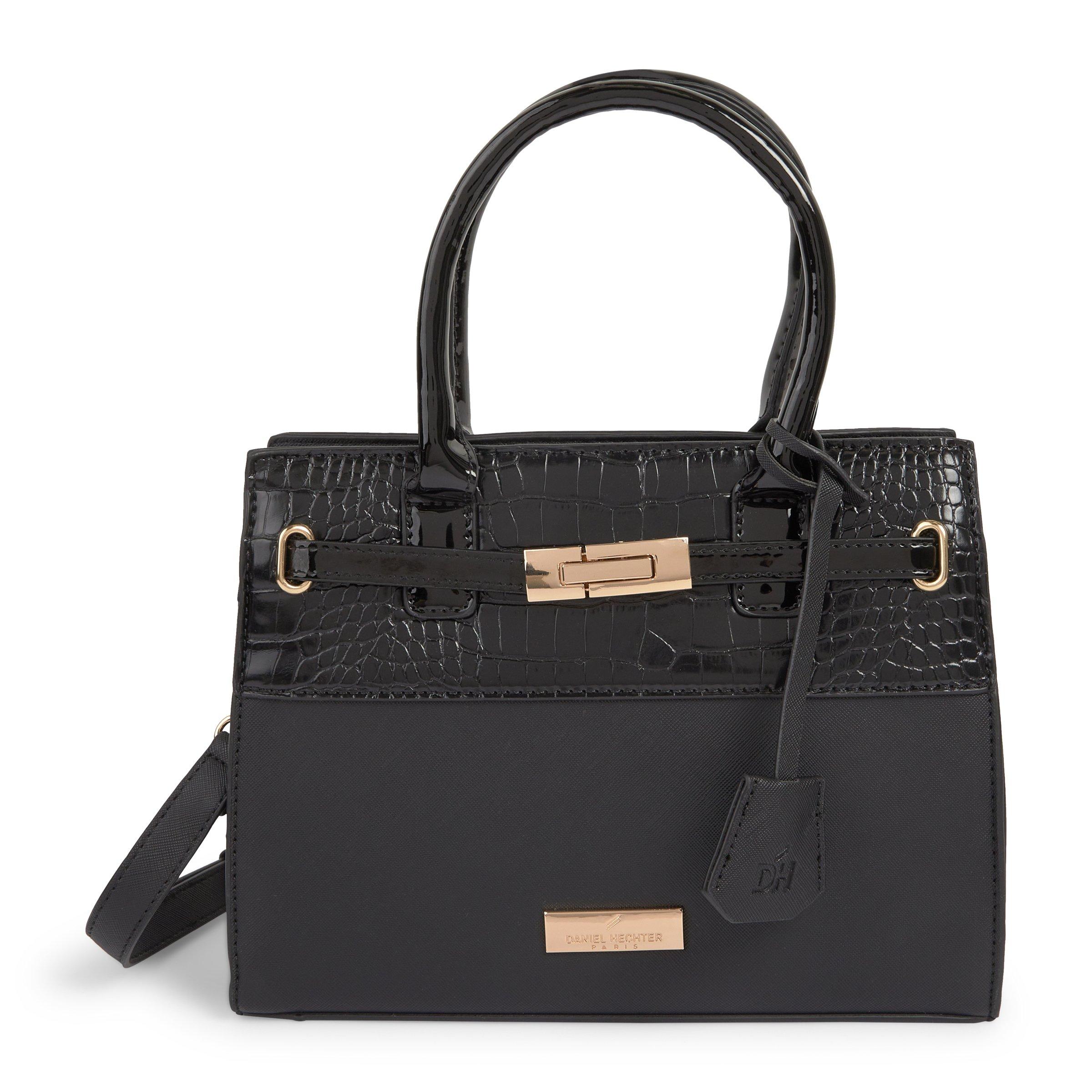 Black and Gold Croc Combo Bag (3227734) | Daniel Hechter