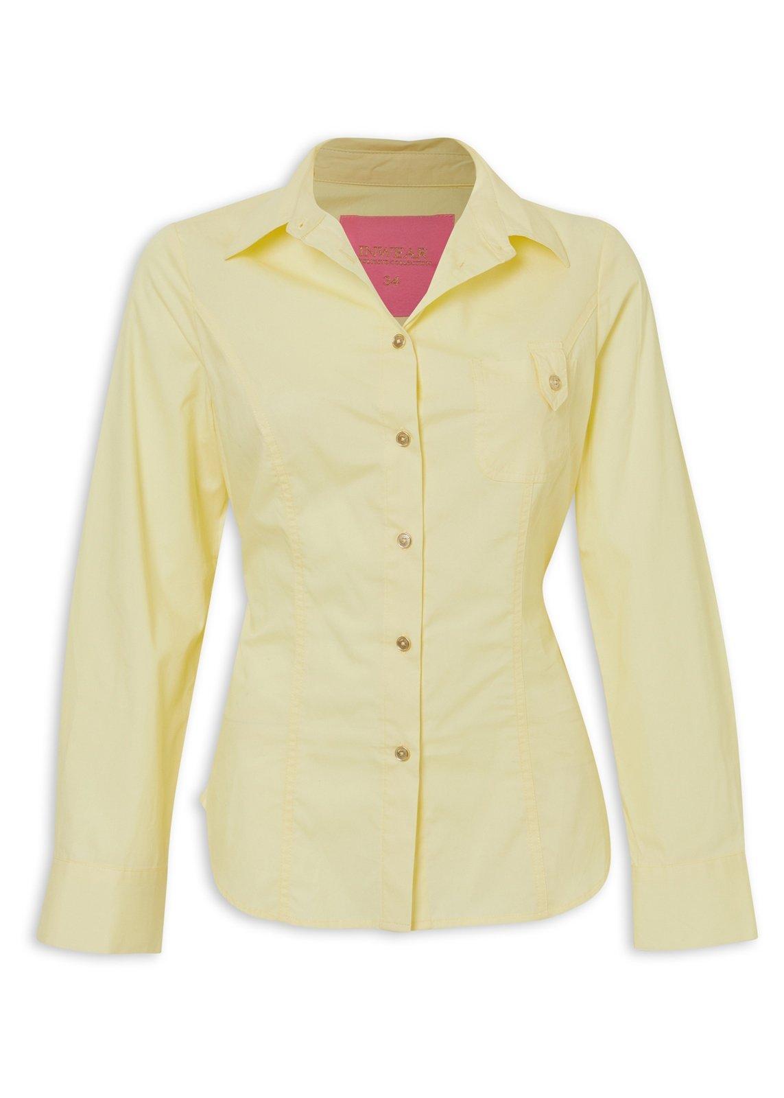 Lemon Yellow Back Detail Fitted Shirt (3227819) | Inwear