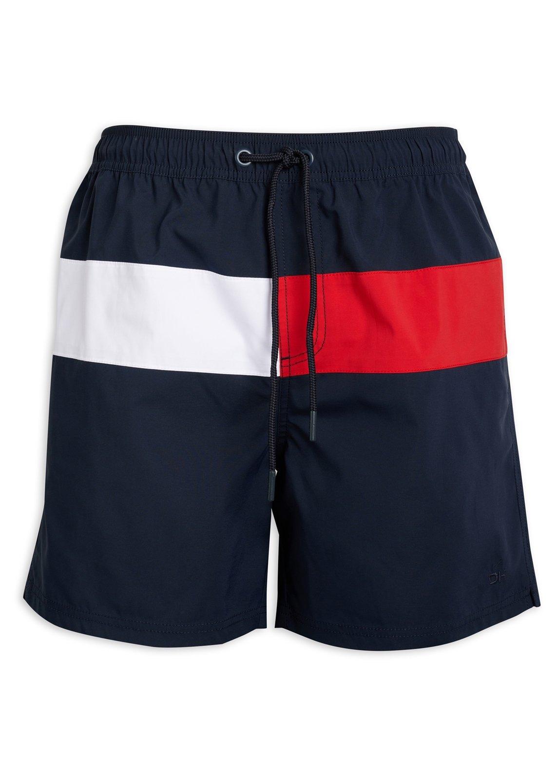 Navy and Red Colorblock Swim Shorts (3228501) | Daniel Hechter
