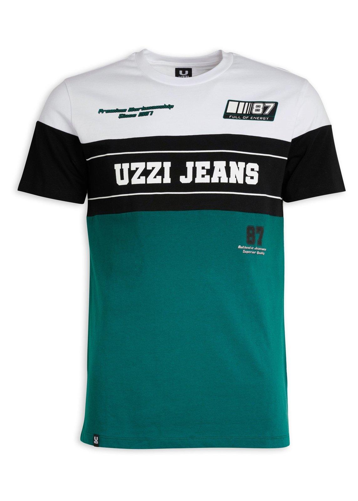 ラッセン　トランキュリーモーメント Bottle Green and White T-shirt (3228719) | UZZI