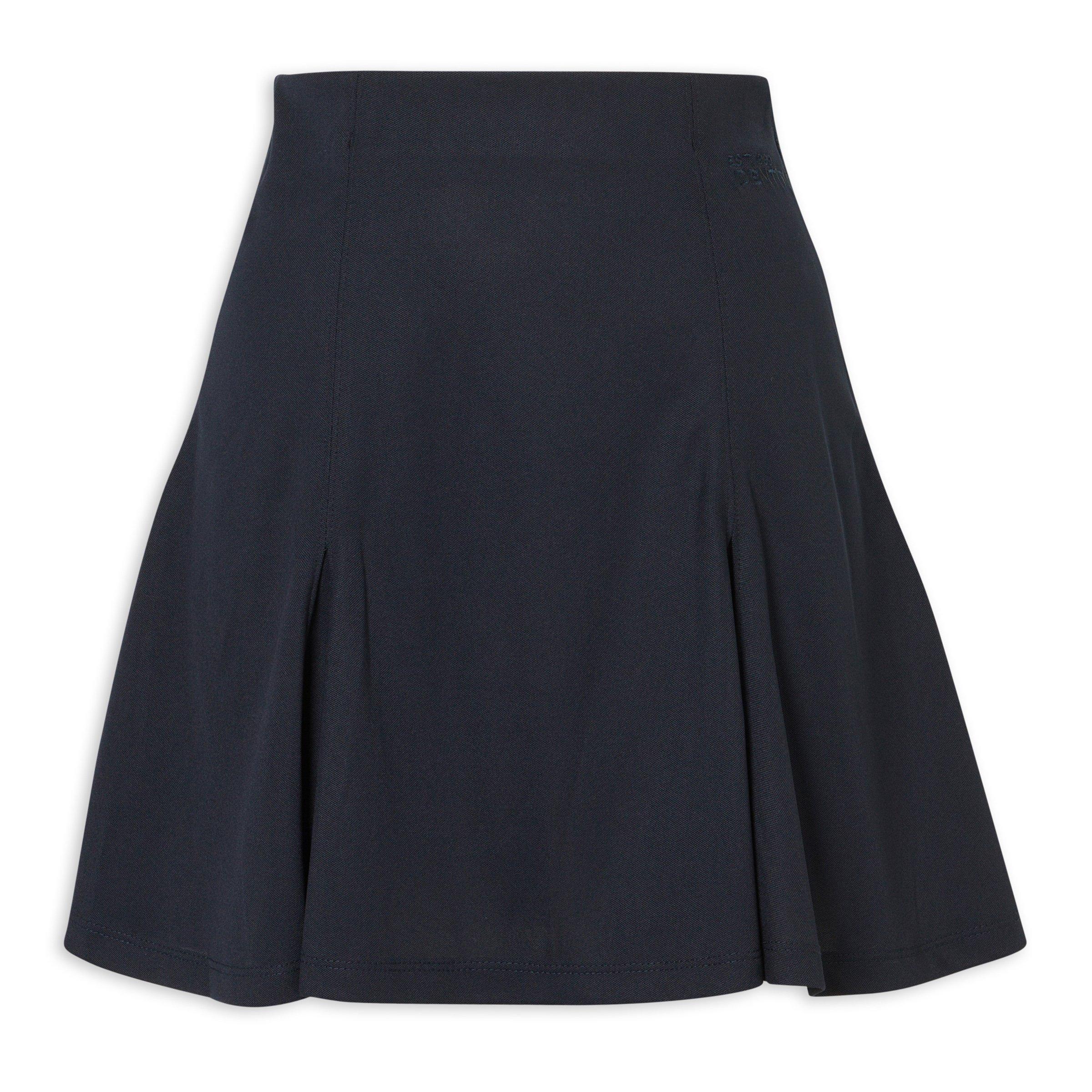 Navy Pleated Skirt (3228927) | Identity