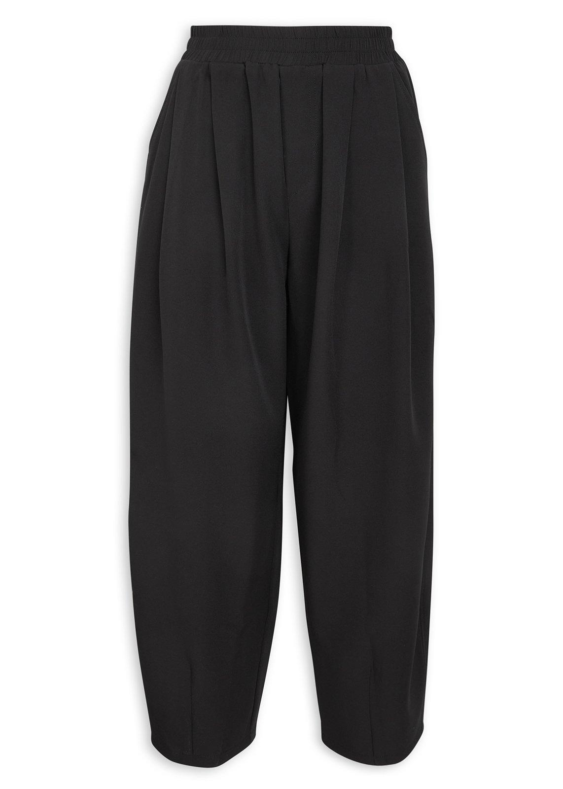Finish Line Black and White Checkered Barrel Pants