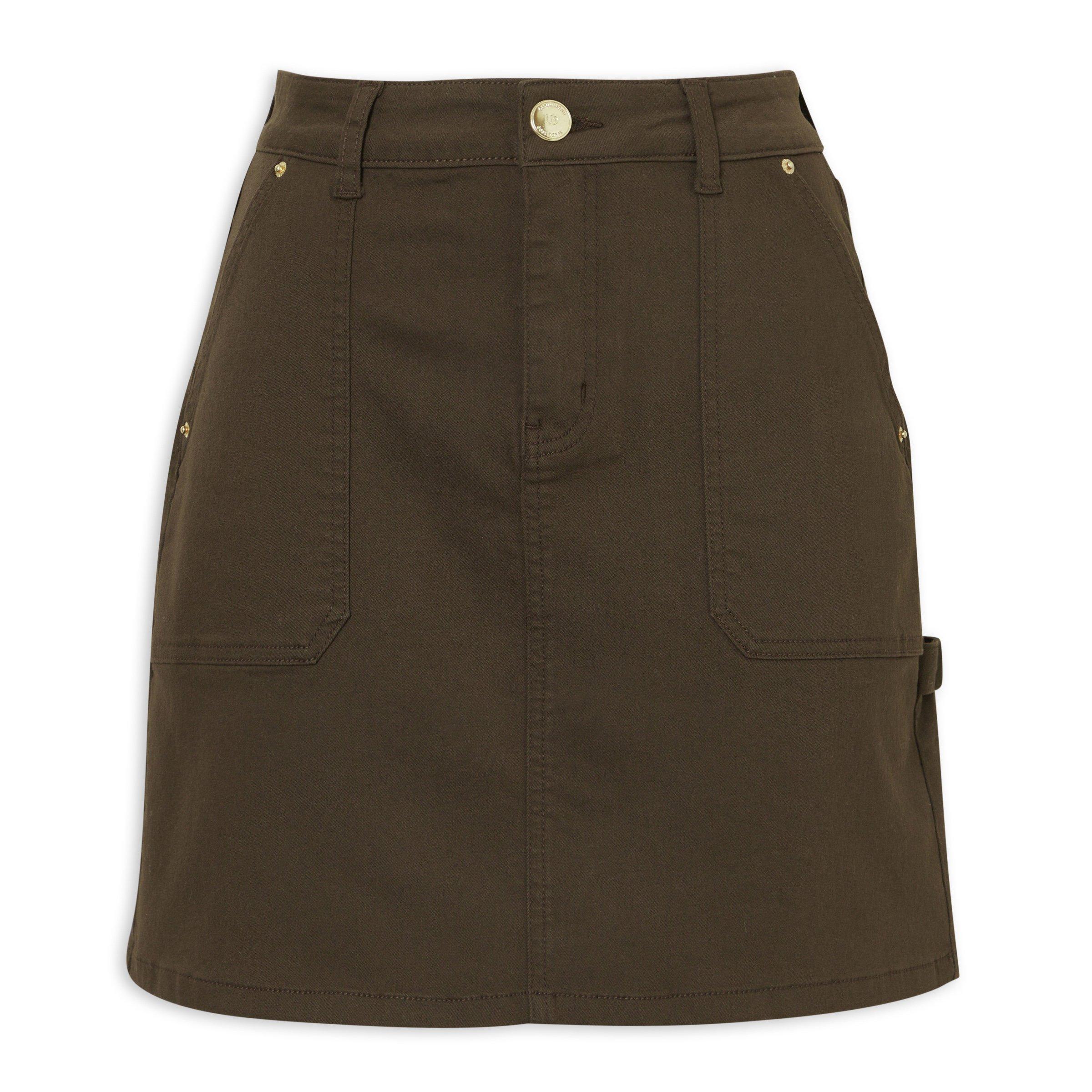 Brown A-line Skirt (3229371) | Identity