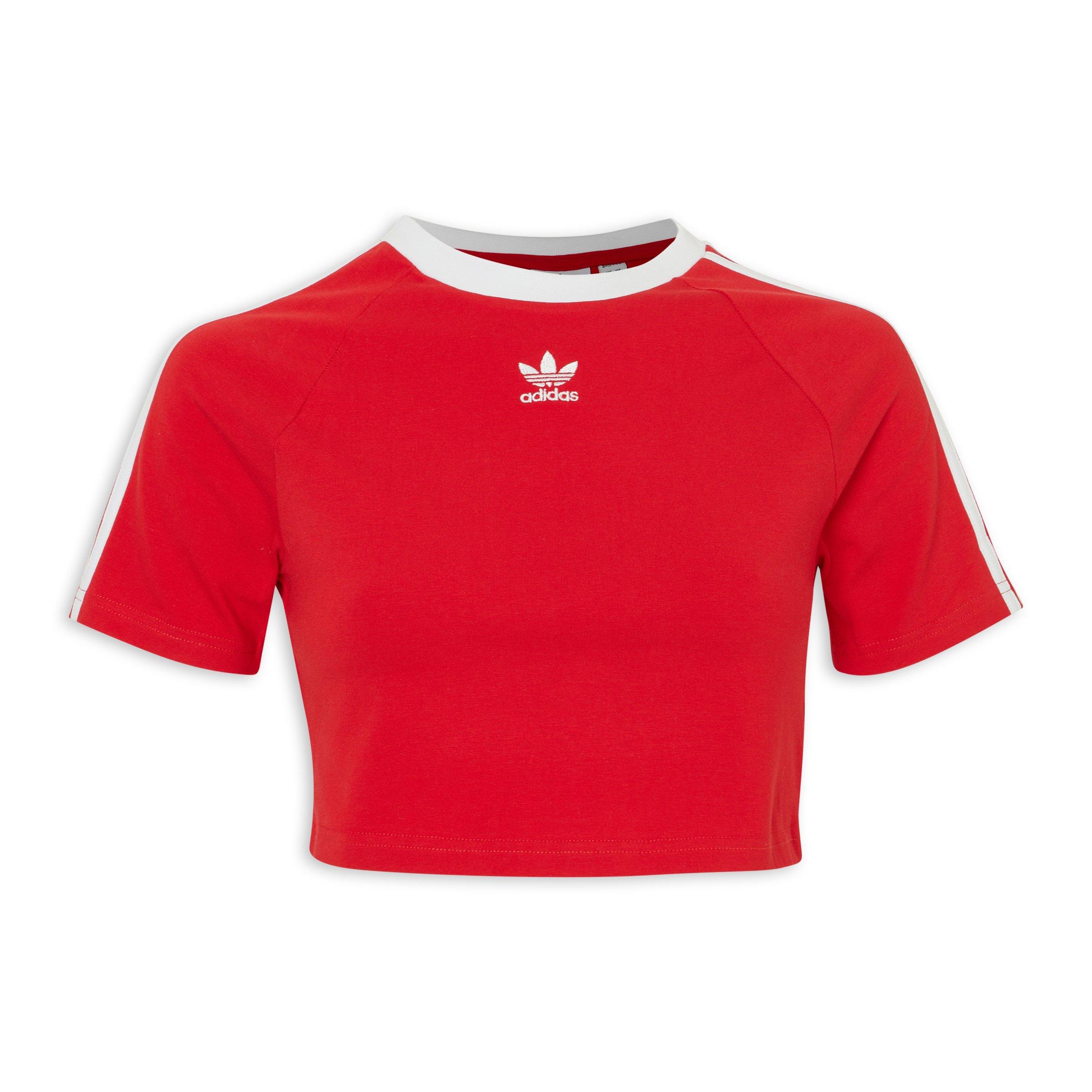 Red and White 3-Stripes Baby Tshirt (3229384) | Adidas