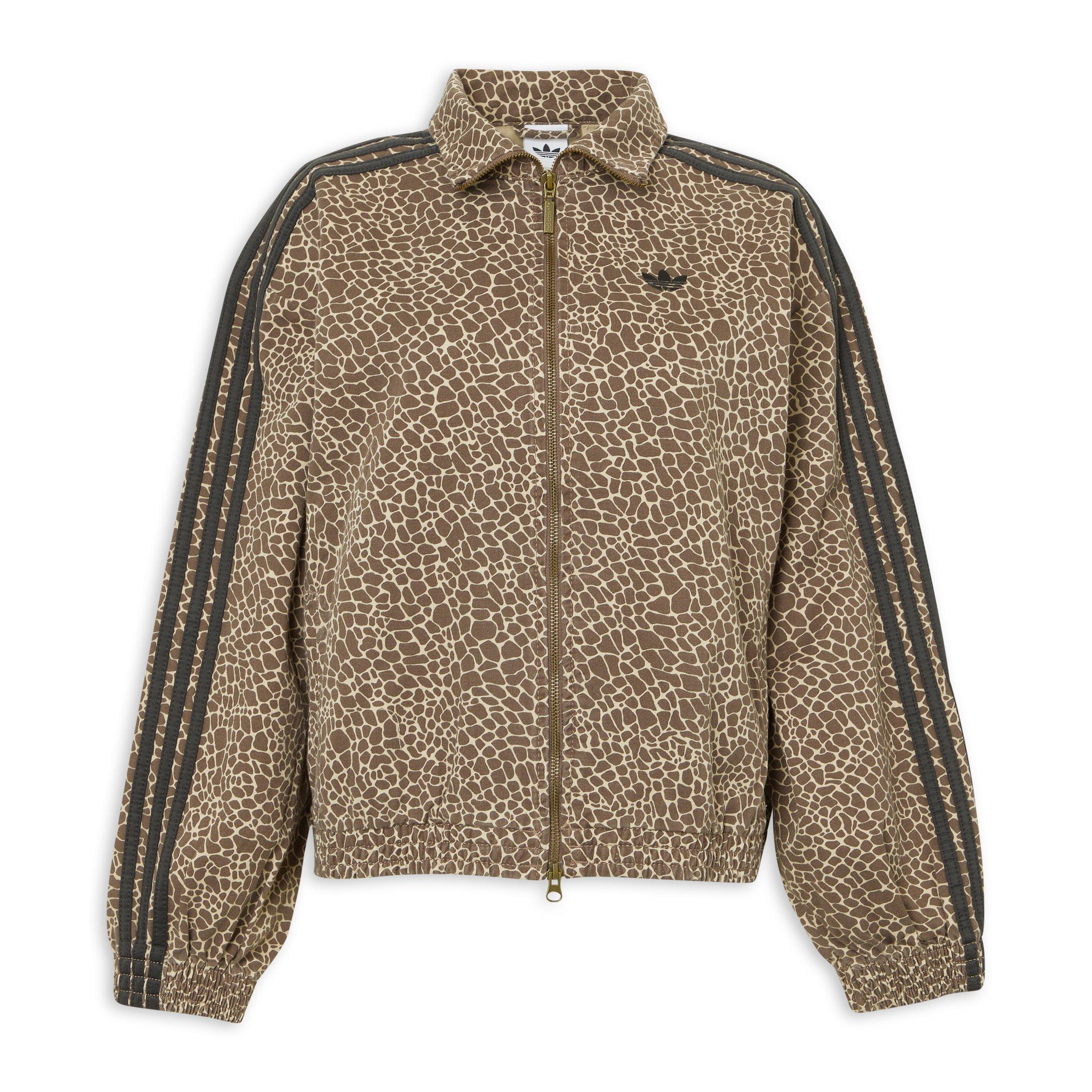 OHGABENLY JACKETベンリージャケット Brown Firebird Oversized AOP Denim Jacket (3229464) | Adidas
