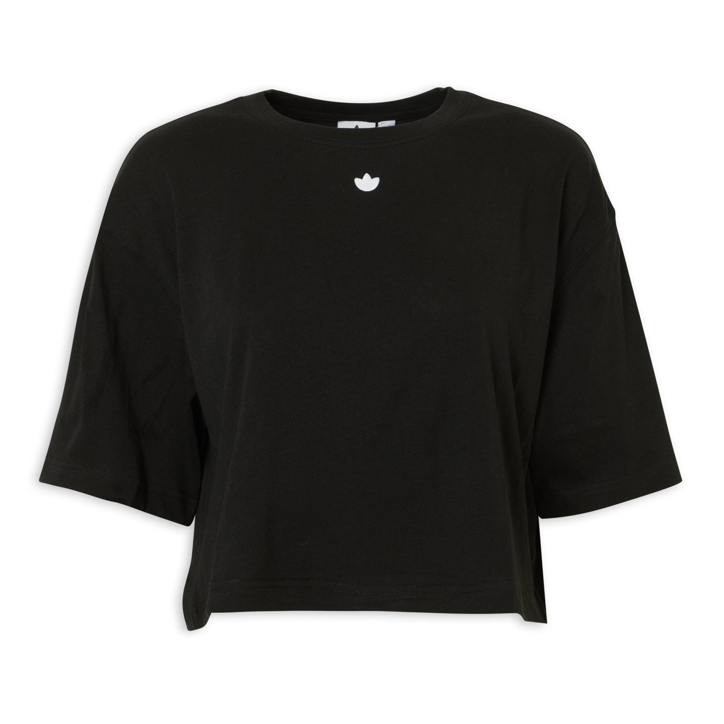 Black White Essentials Crop Tshirt (3229474) | Adidas