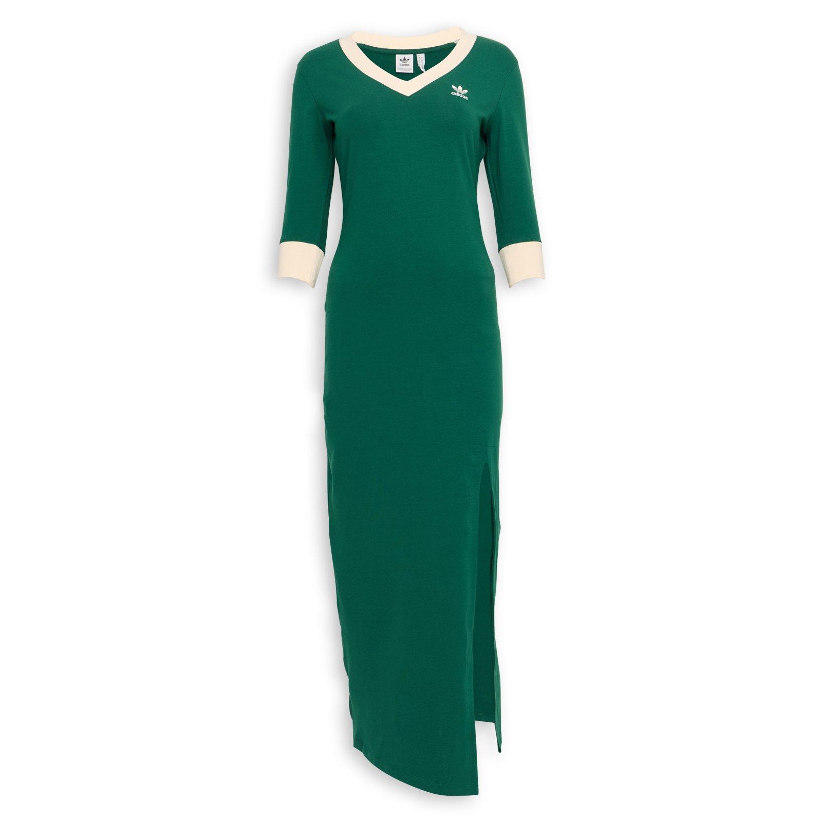 Green V-Neck Dress (3229629) | Adidas