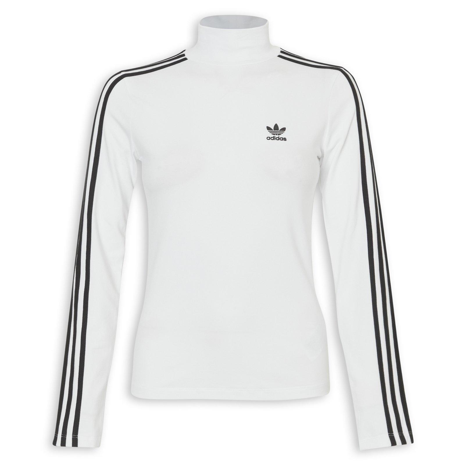 トップス hillda Emergency Long Sleeve White -Stripes Turtleneck Long Sleeve T-Shirt (3229634) | Adidas