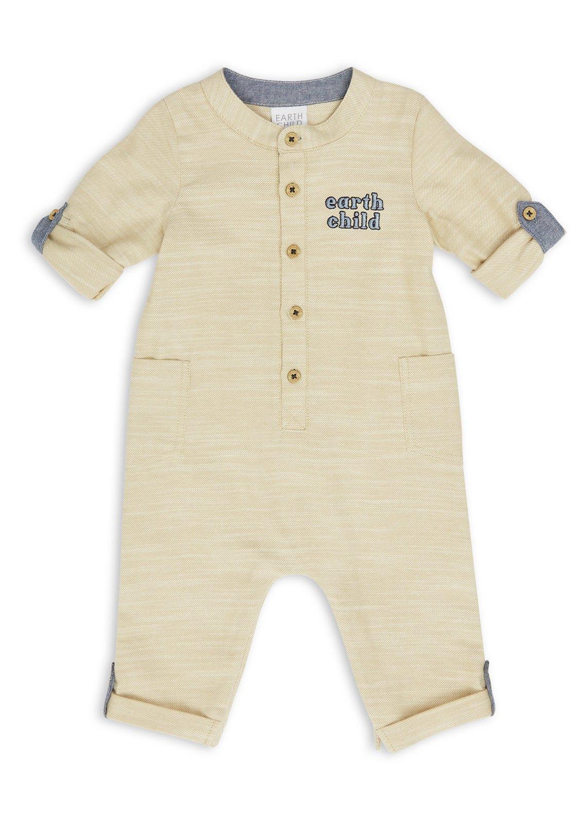 0-3M Blue & White Stripe Knit Romper - Earthchild main image 1