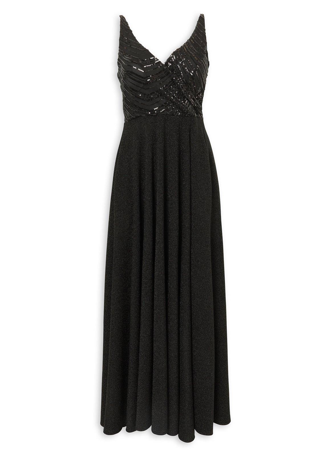 Black Sequin Maxi Evening Gown (3229837) | Truworths