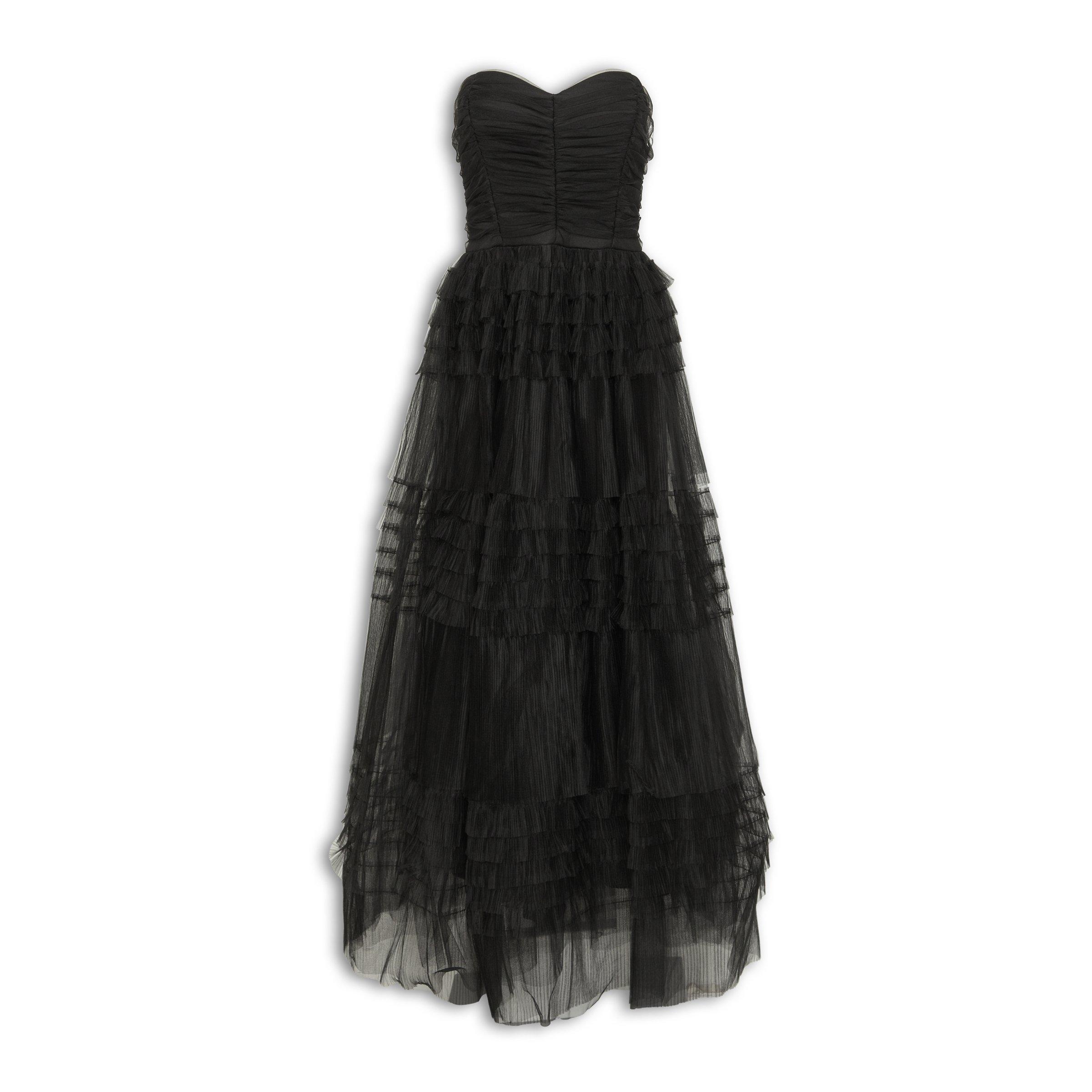 Tulle Maxi Skirt Tulle Skirt Yde Black Tulle Frill Boobtube Prom - Main Image