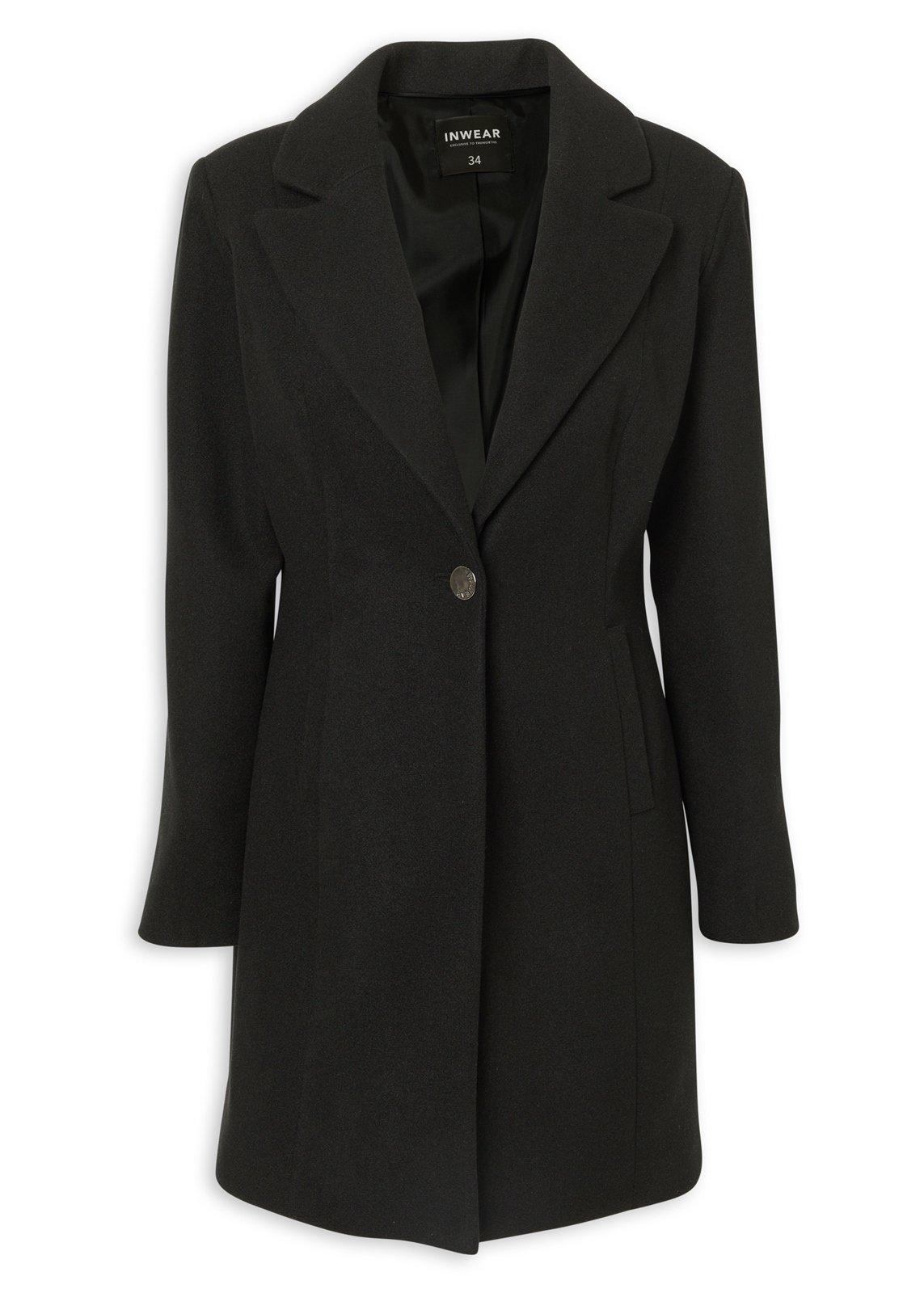 Black Melton Coat (3230119) | Inwear