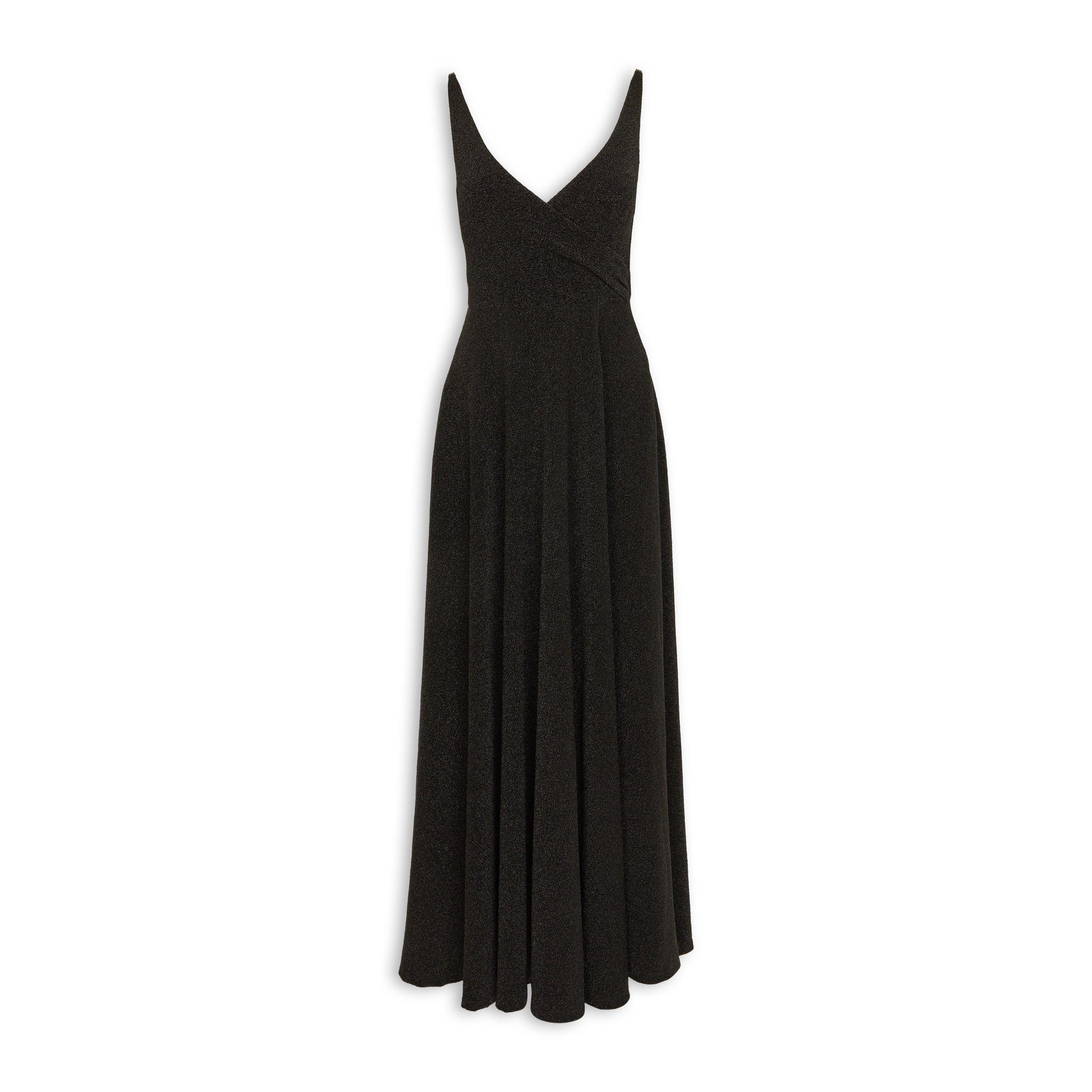 Black Jacquard Maxi Dress (3231078) | Miss Port