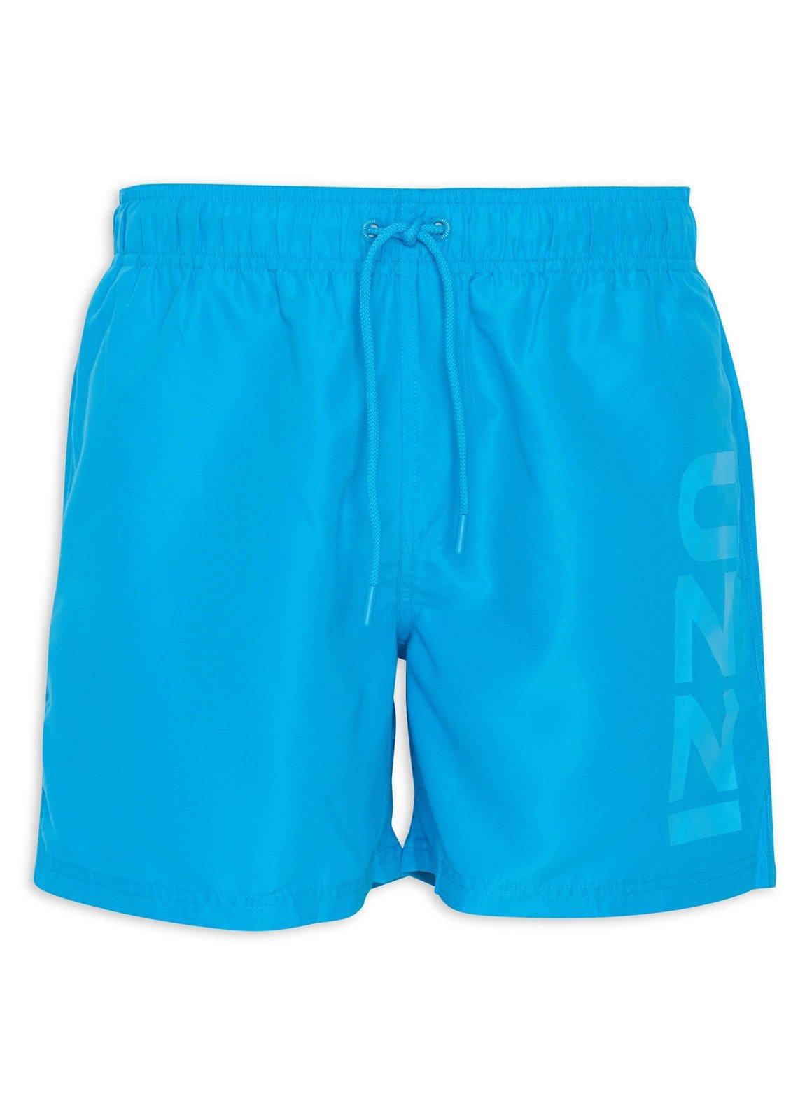 Blue Branded Swim Shorts (3231456) | UZZI