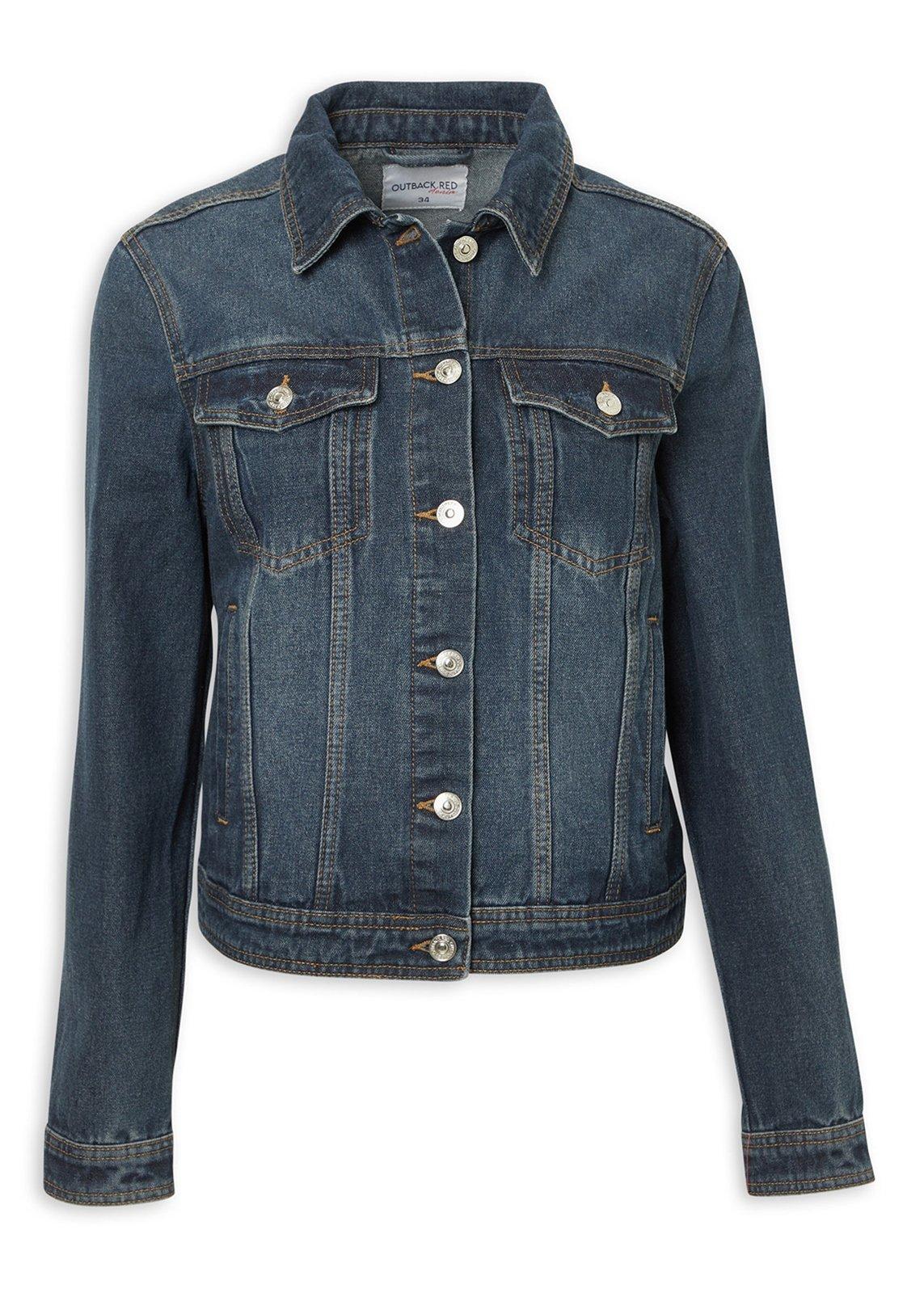 Dark Wash Denim Trucker Jacket (3231804) | OUTBACK RED