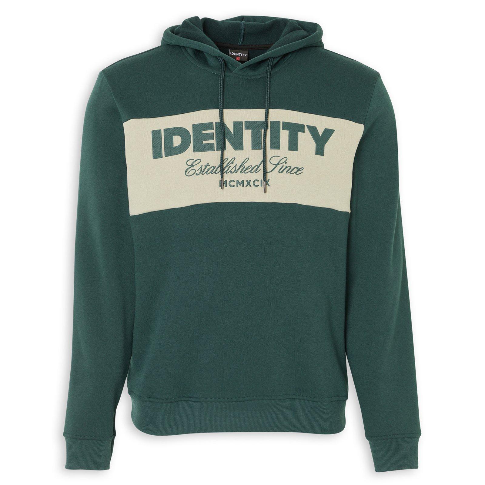 【新品未使用】house on the hill Sweatshirt 120 Green Poly Fleece Crew Hoodie (3232609) | Identity