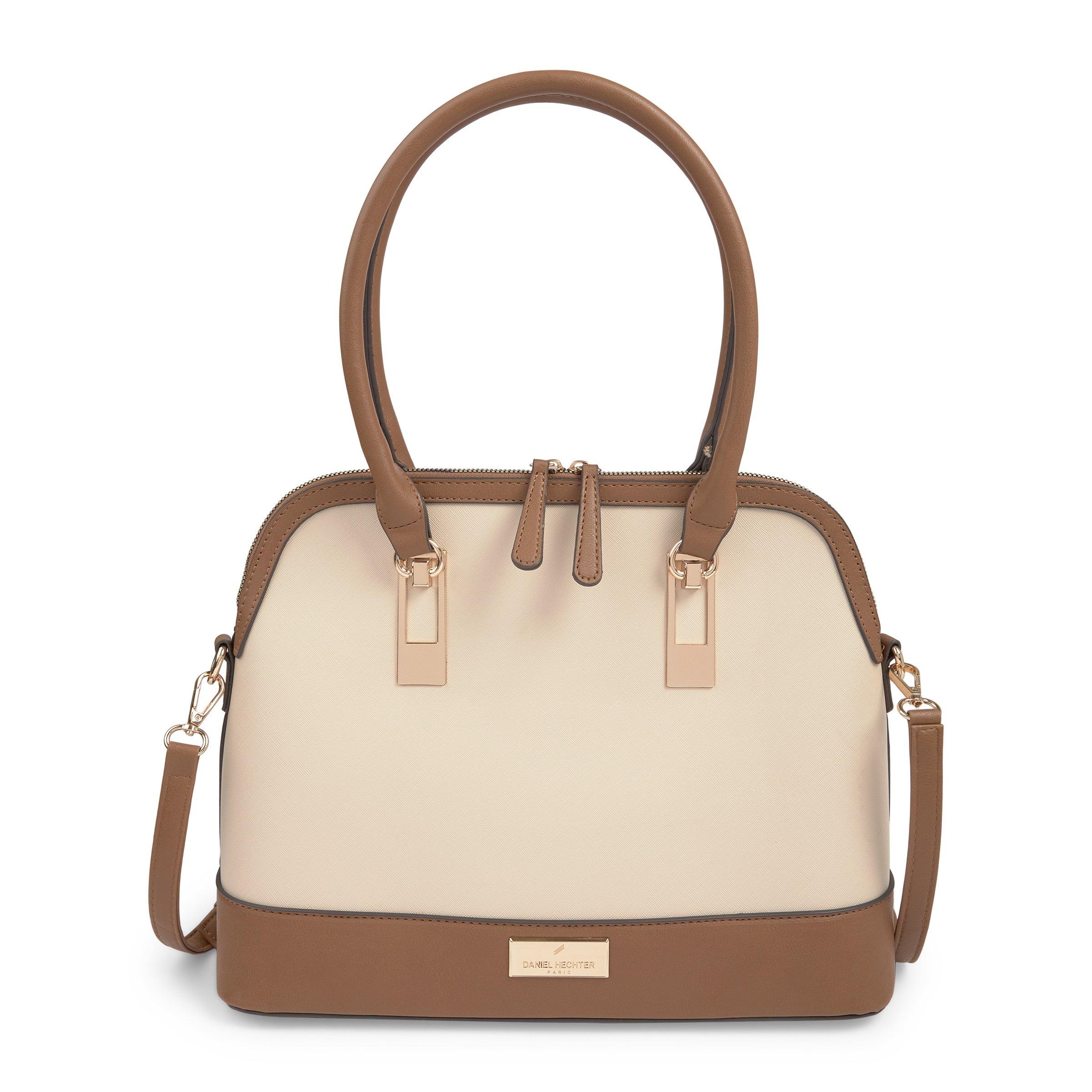 Tan and Cream Dome Bag (3233022) | Daniel Hechter