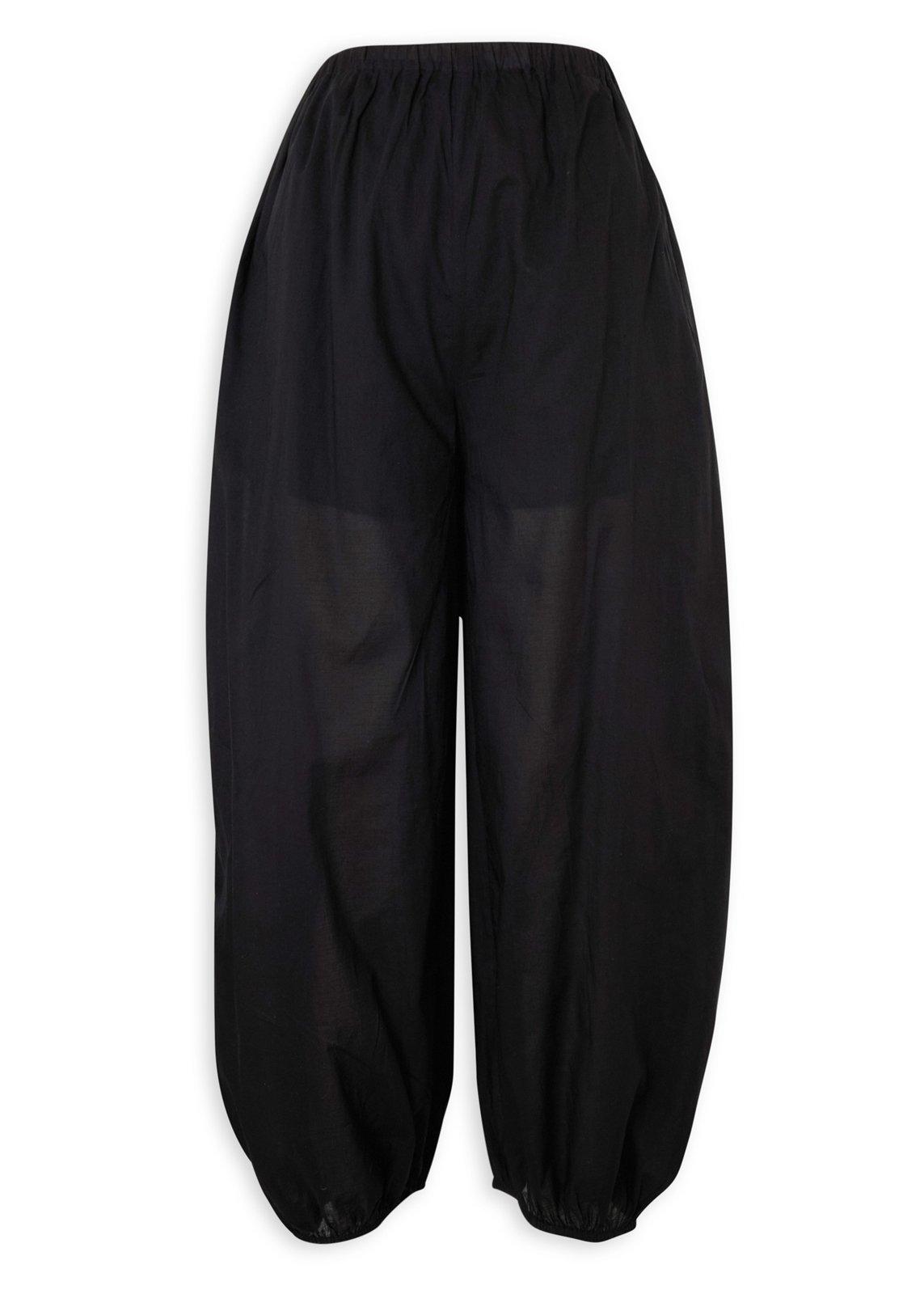 Black Voile Balloon Pants (3233031) | Hey Betty
