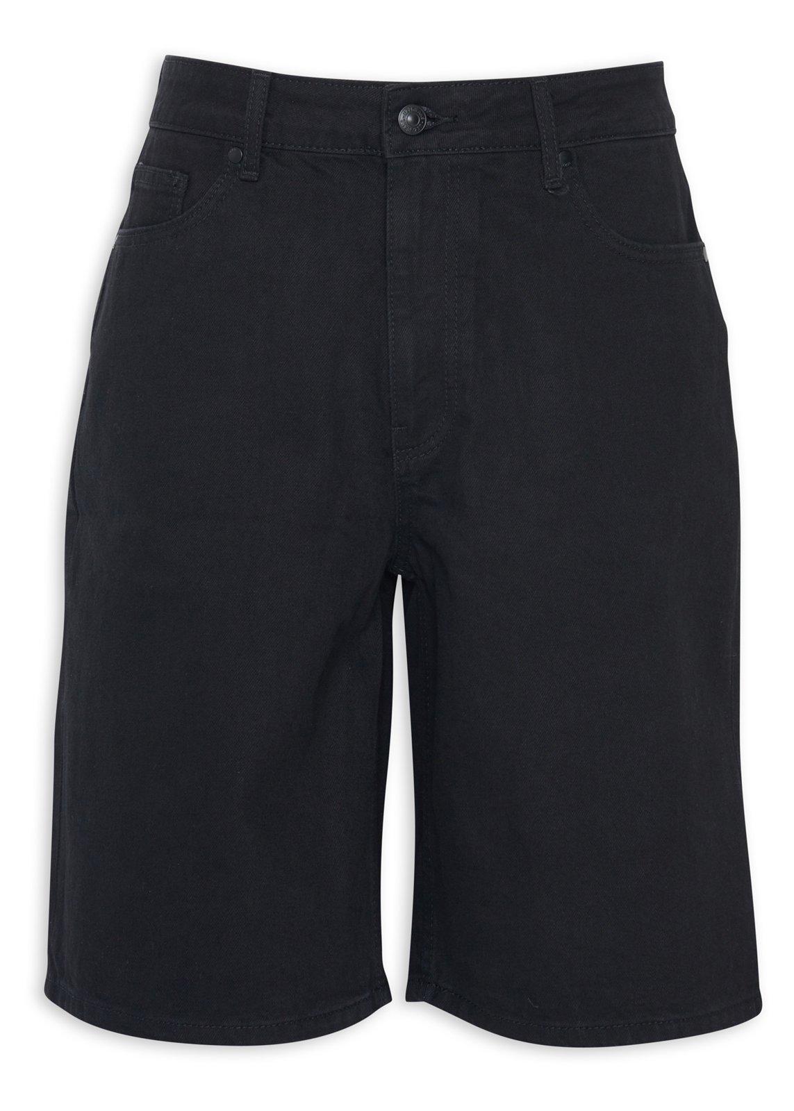 Black Denim Jorts (3233281) | UZZI