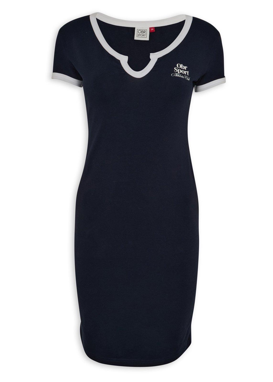 Navy Notch Neck Bodycon Dress (3233718) | OUTBACK RED Sport