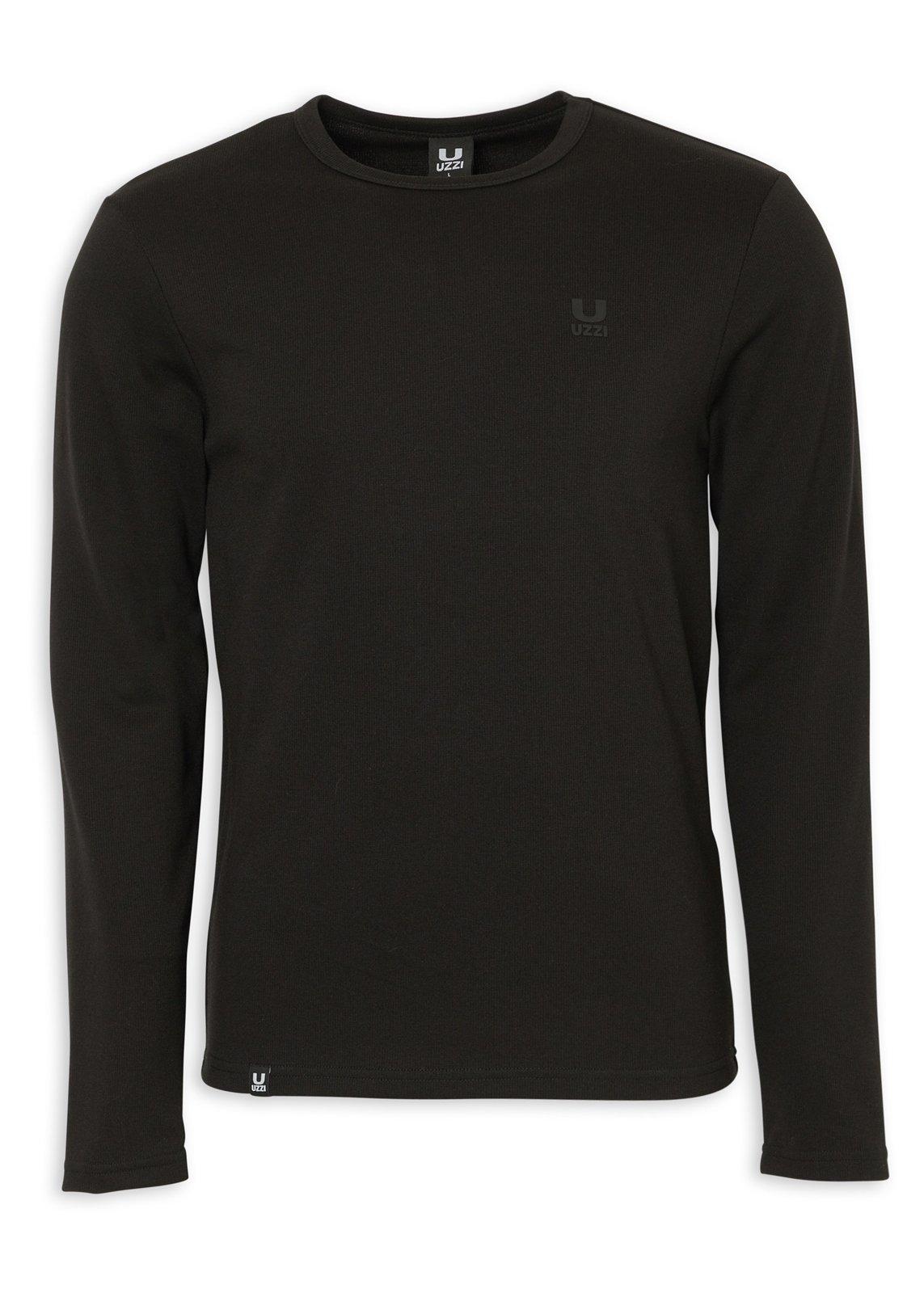 Black Long Sleeve T-shirt (3233836) | UZZI