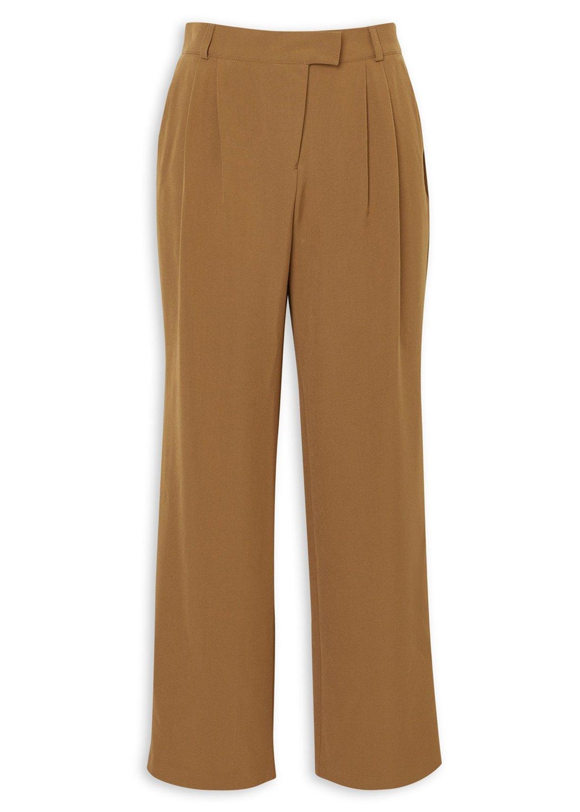 Tan High-Waist Pleated Wide Leg Pants (3233911) | Truworths
