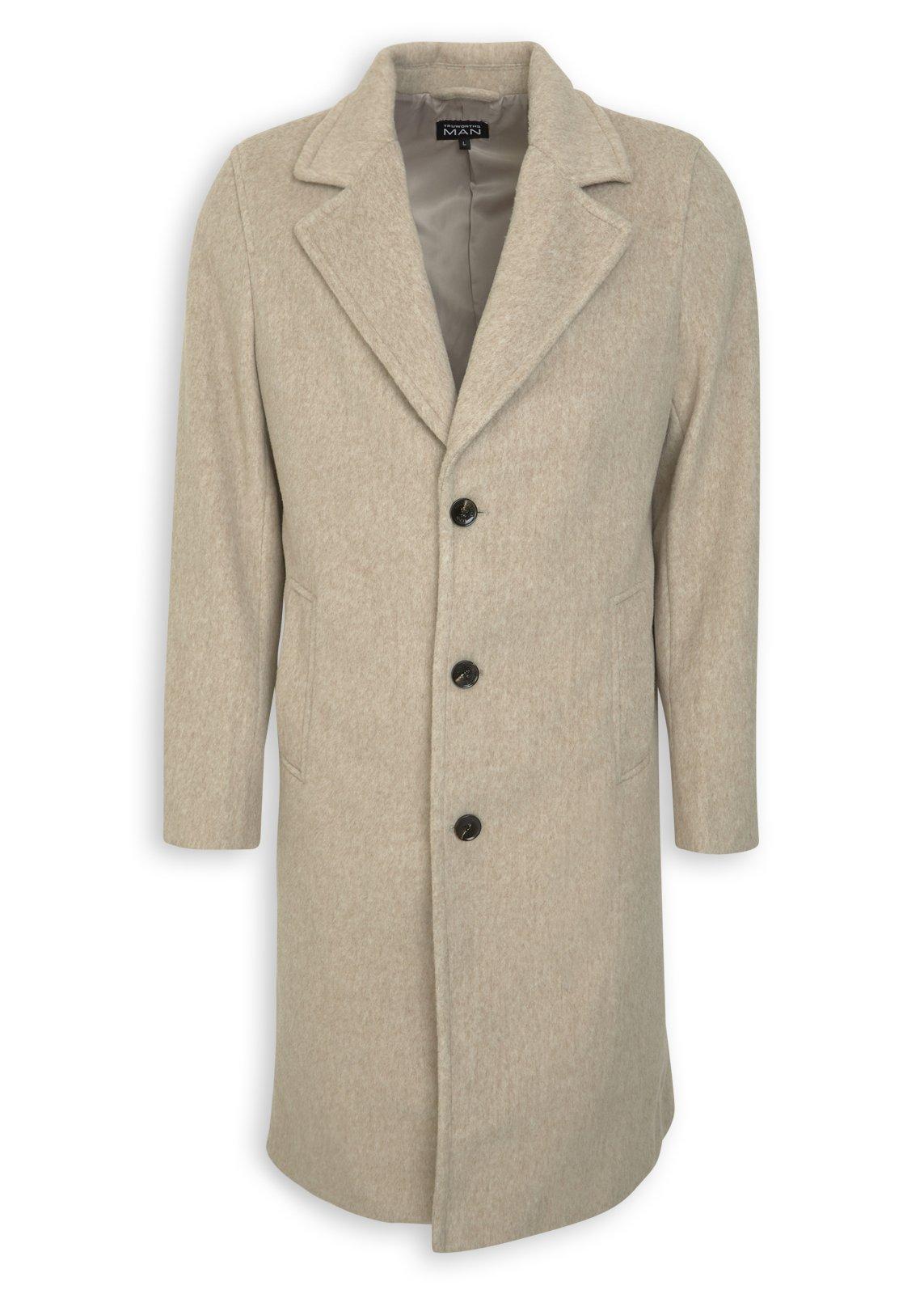Beige Melton Coat (3234196) | Truworths Man