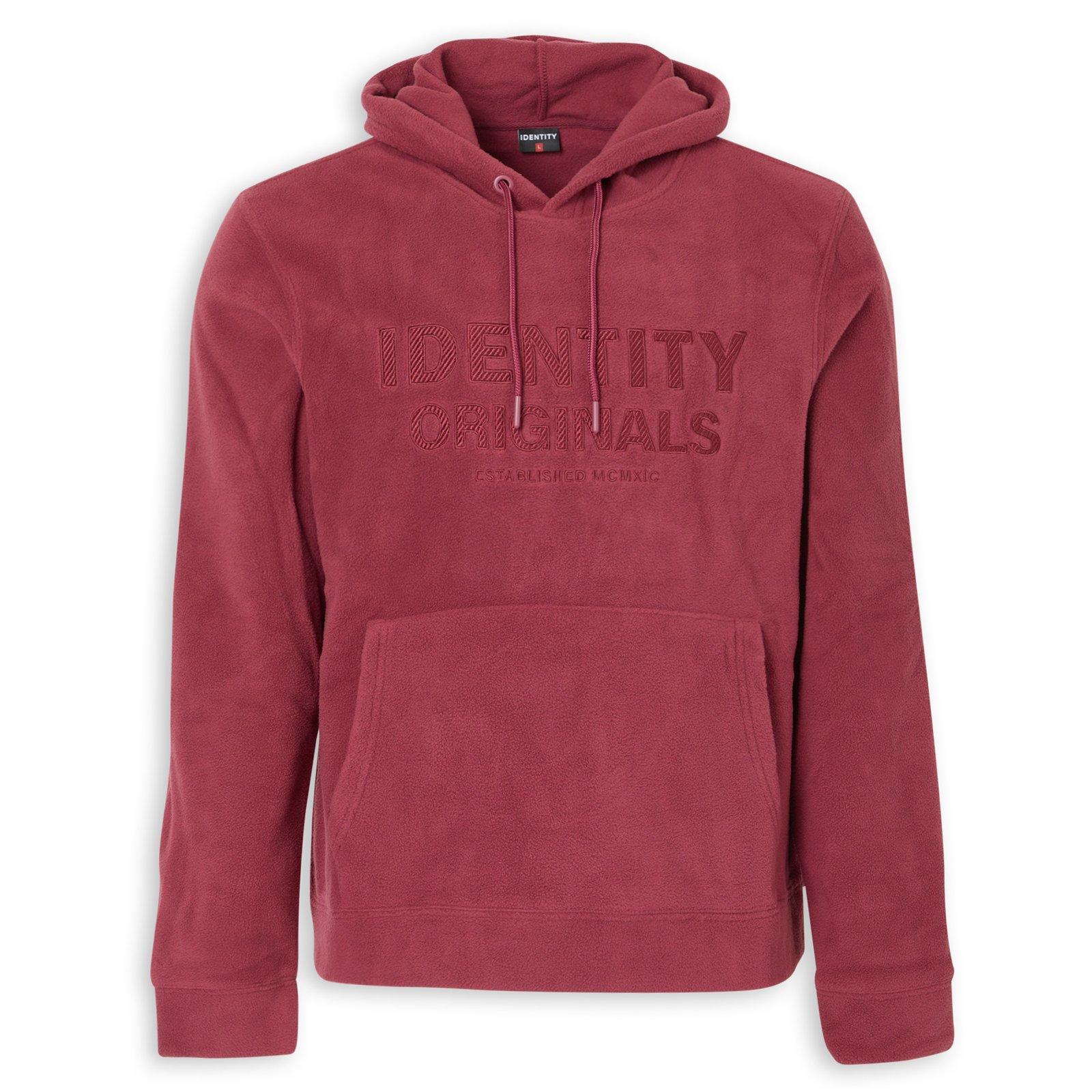 Pink Basic Polar Fleece Hoodie (3234381) | Identity