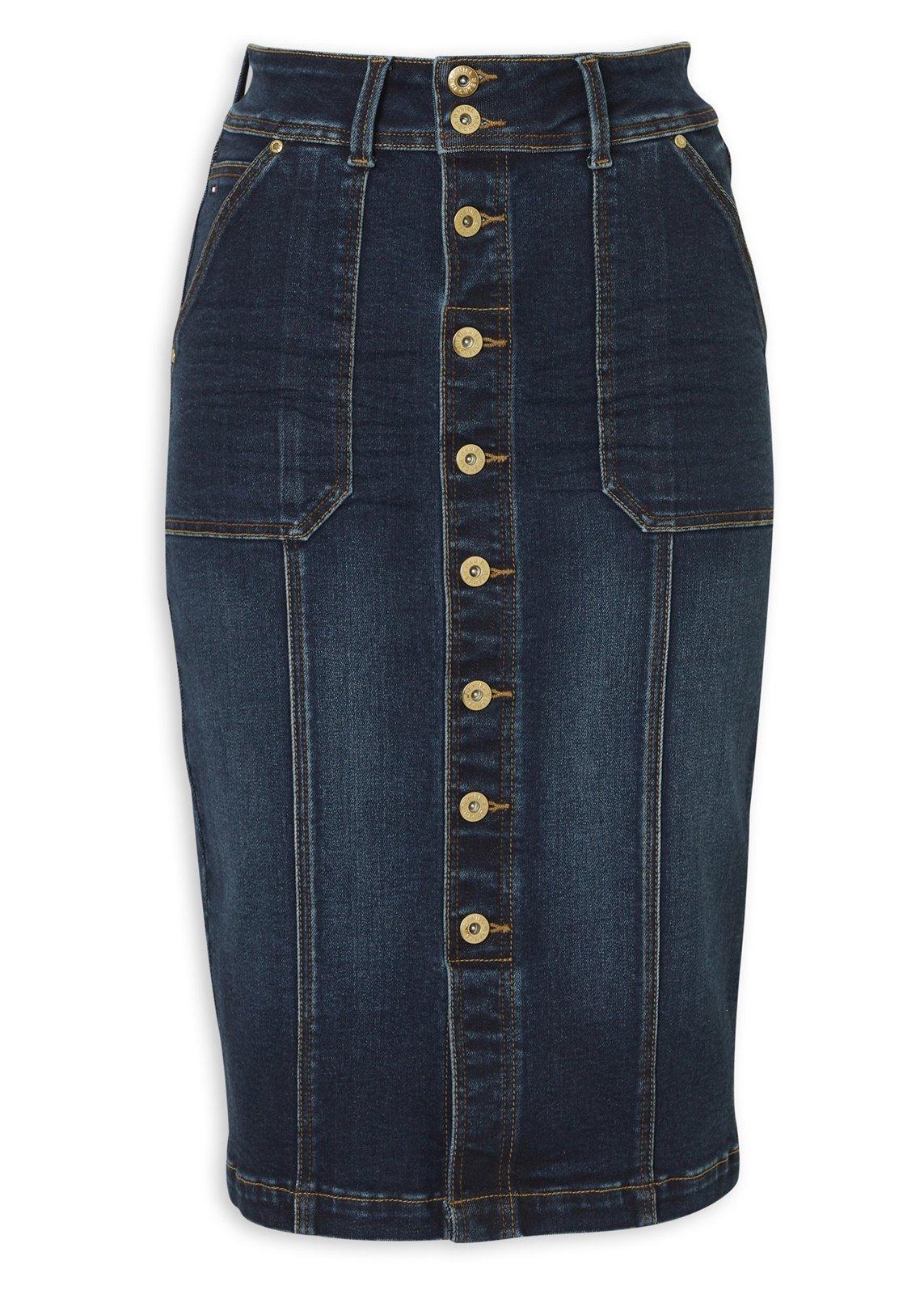 Dark Wash Denim Pencil Skirt (3234391) | Daniel Hechter