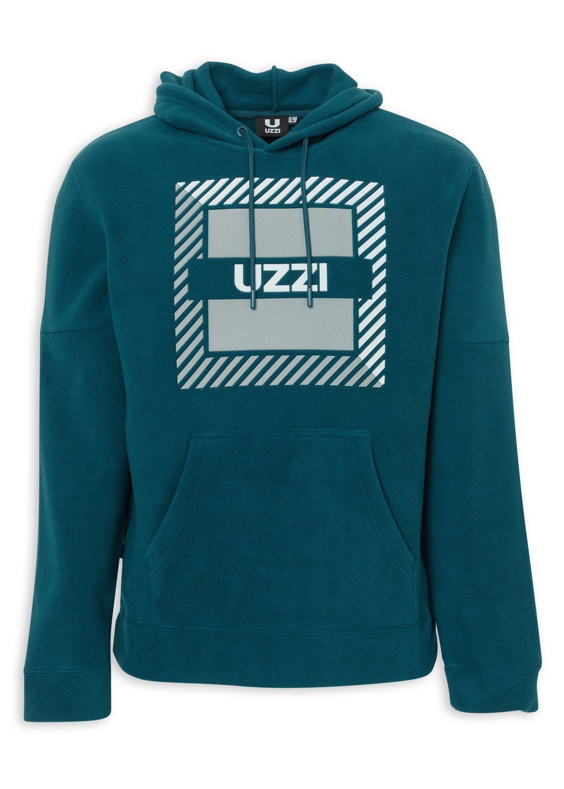 Turquoise Branded Hoodie (3234860) | UZZI