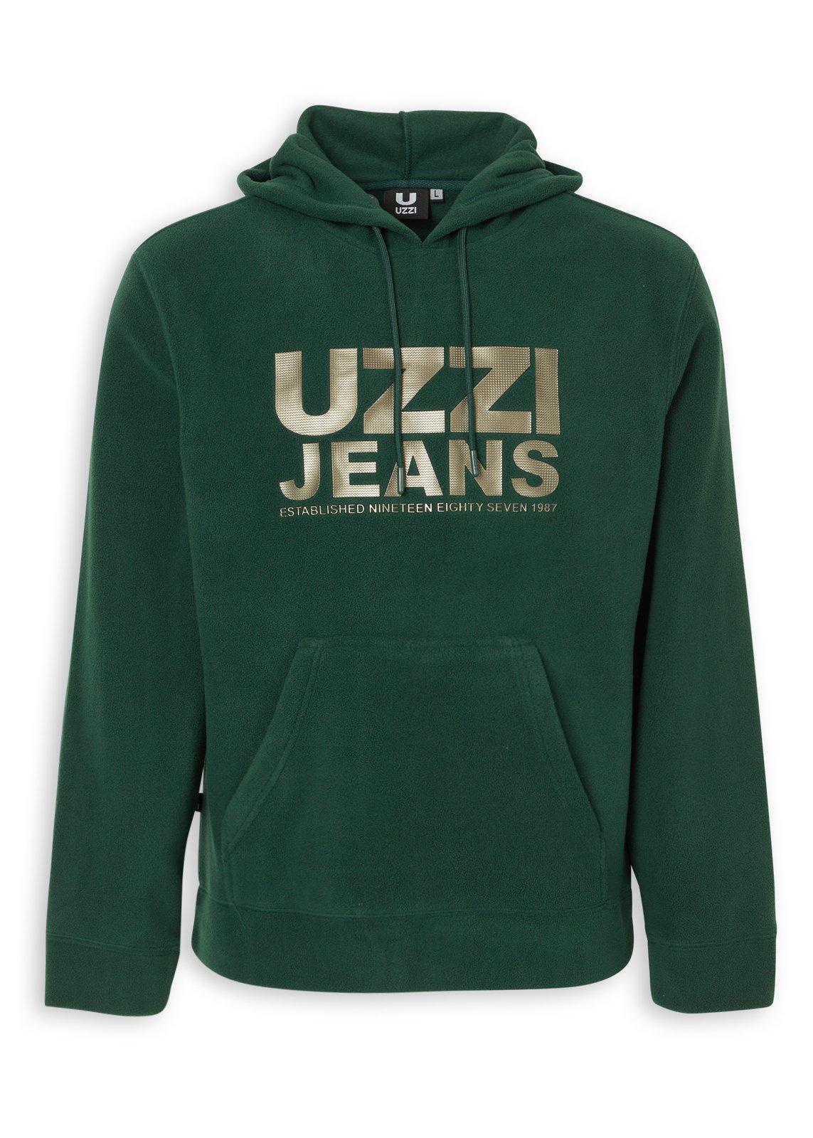 Green Branded Hoodie (3234863) | UZZI
