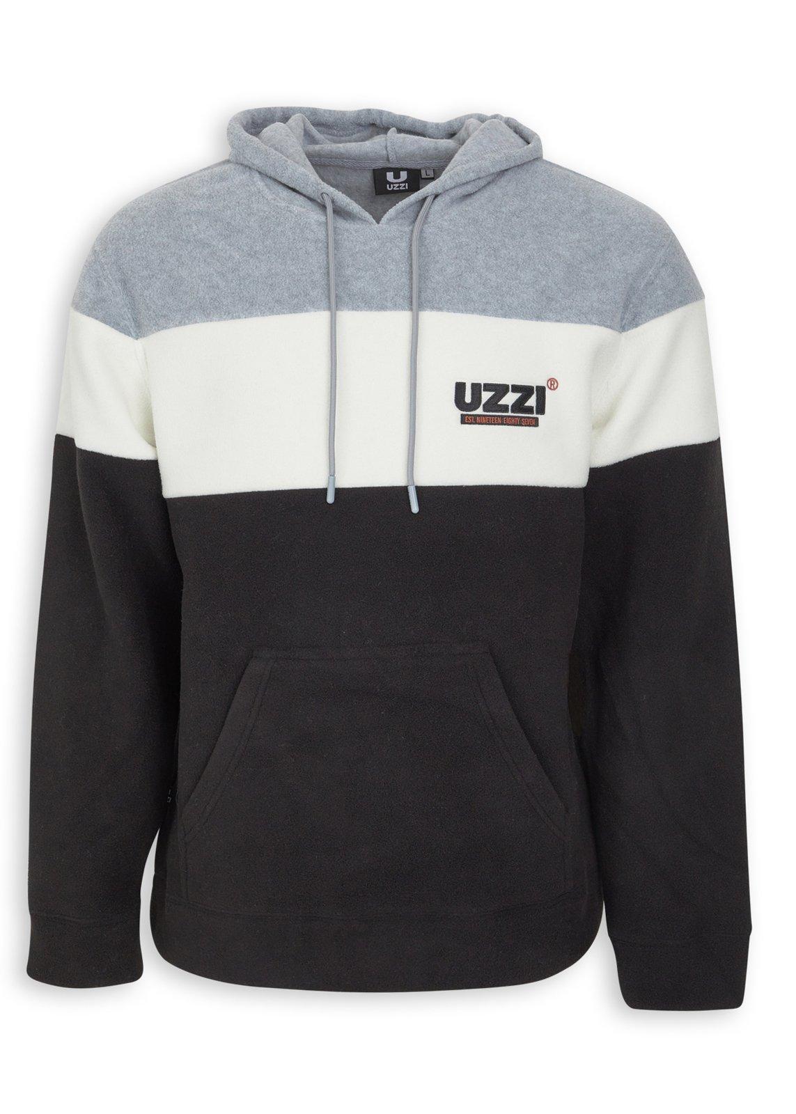 Black Colourblocked Hoodie (3234870) | UZZI