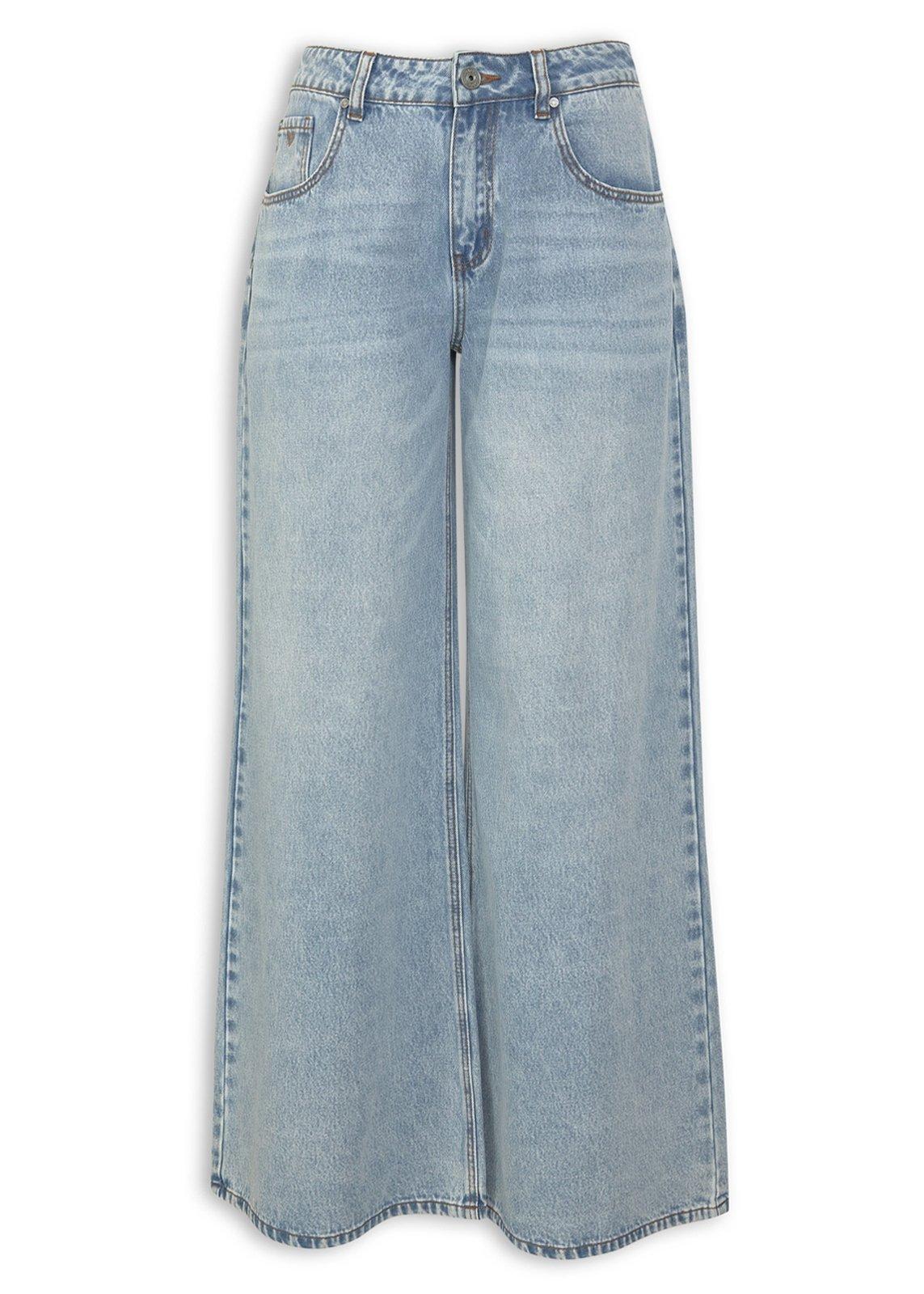 Wide Leg Heart Detail Jeans (3234983) | Hey Betty