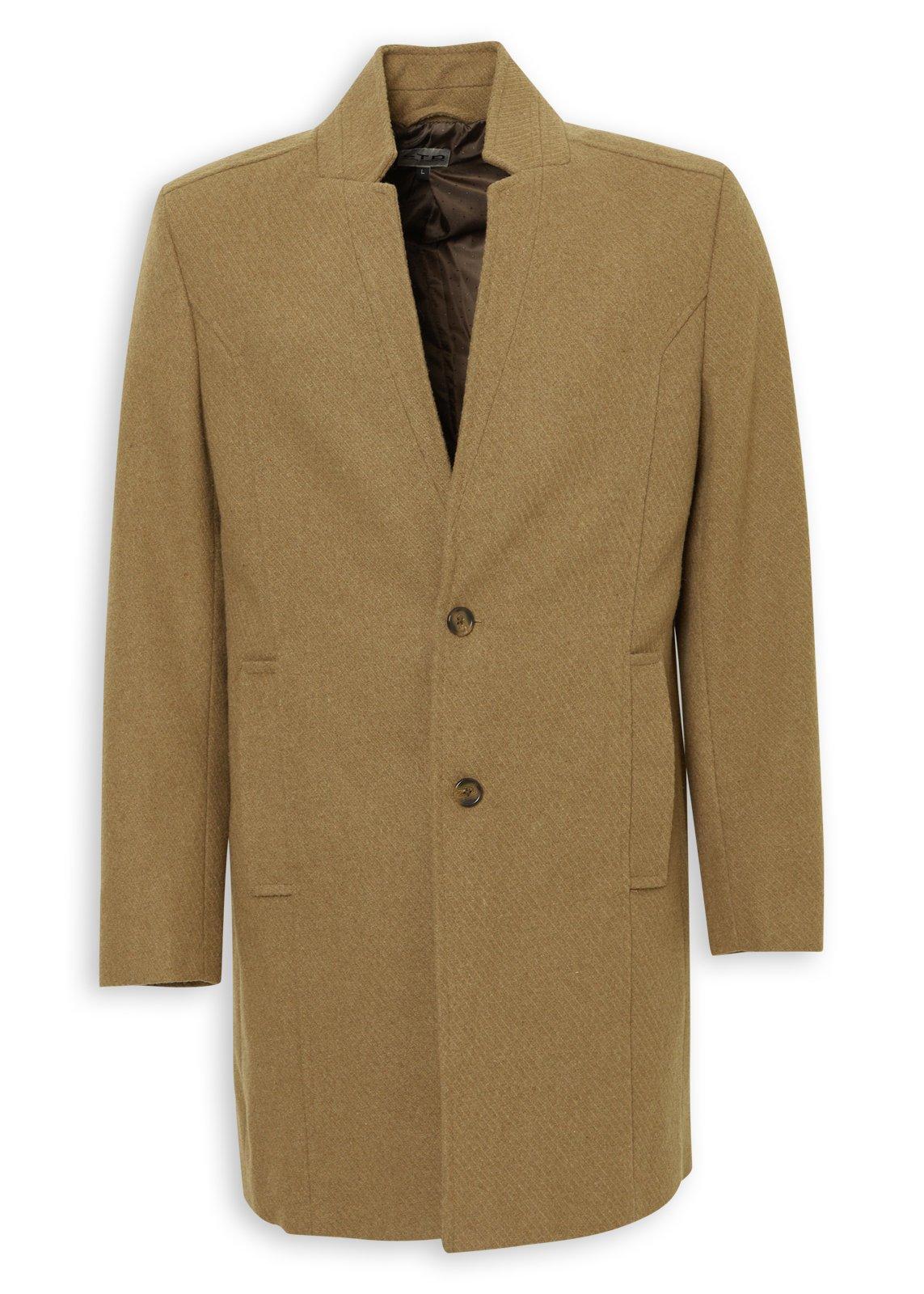 Camel Melton Coat (3234997) | LTD Man