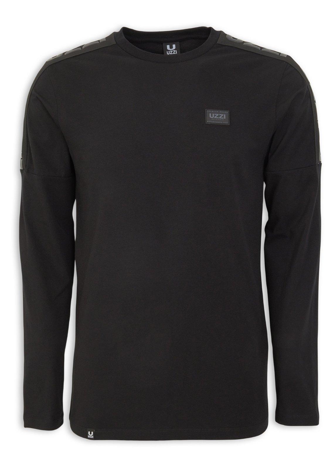Black Long Sleeve T-shirt (3235046) | UZZI