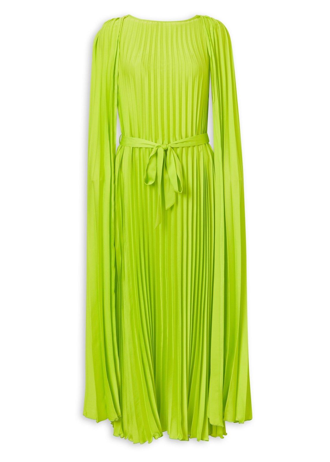 lime green pleated dress Forever Yours Pleated Mini Dress L / lime punch