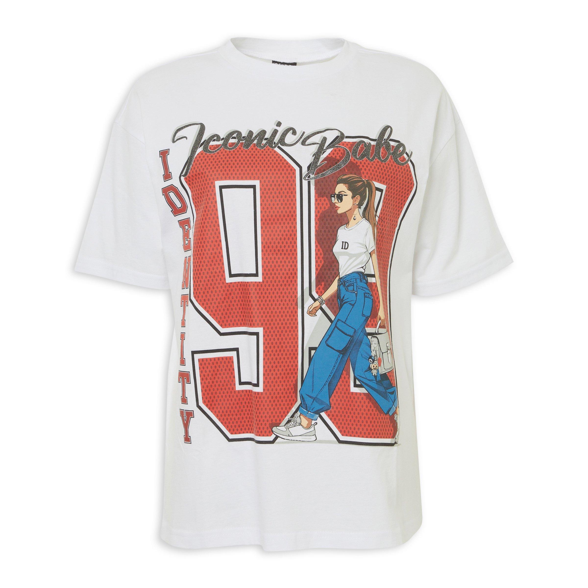 Oversized Graphic T-Shirt White main image 0