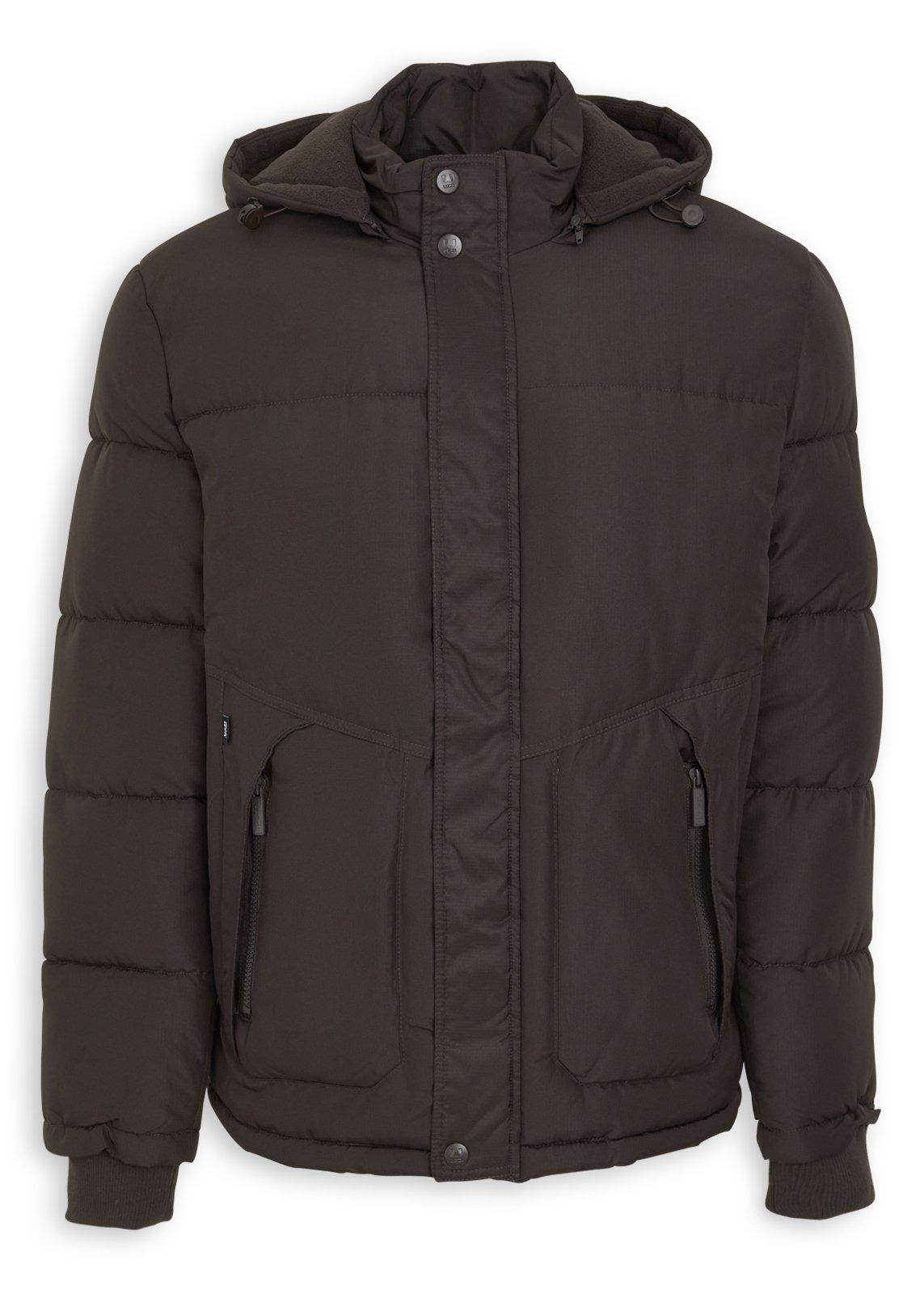 Brown Puffer Jacket (3235490) | UZZI