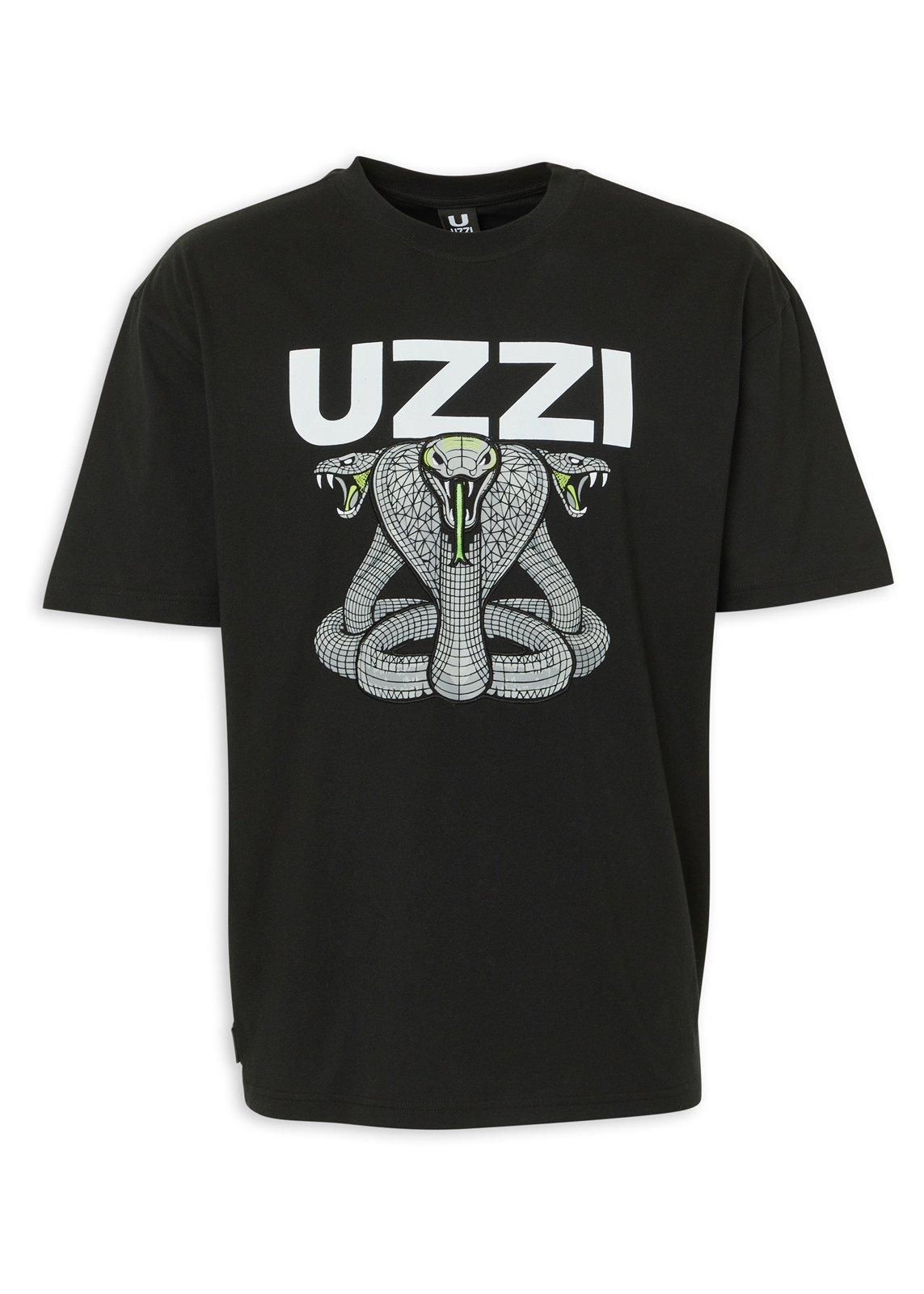 Black Graphic T-shirt (3235695) | UZZI