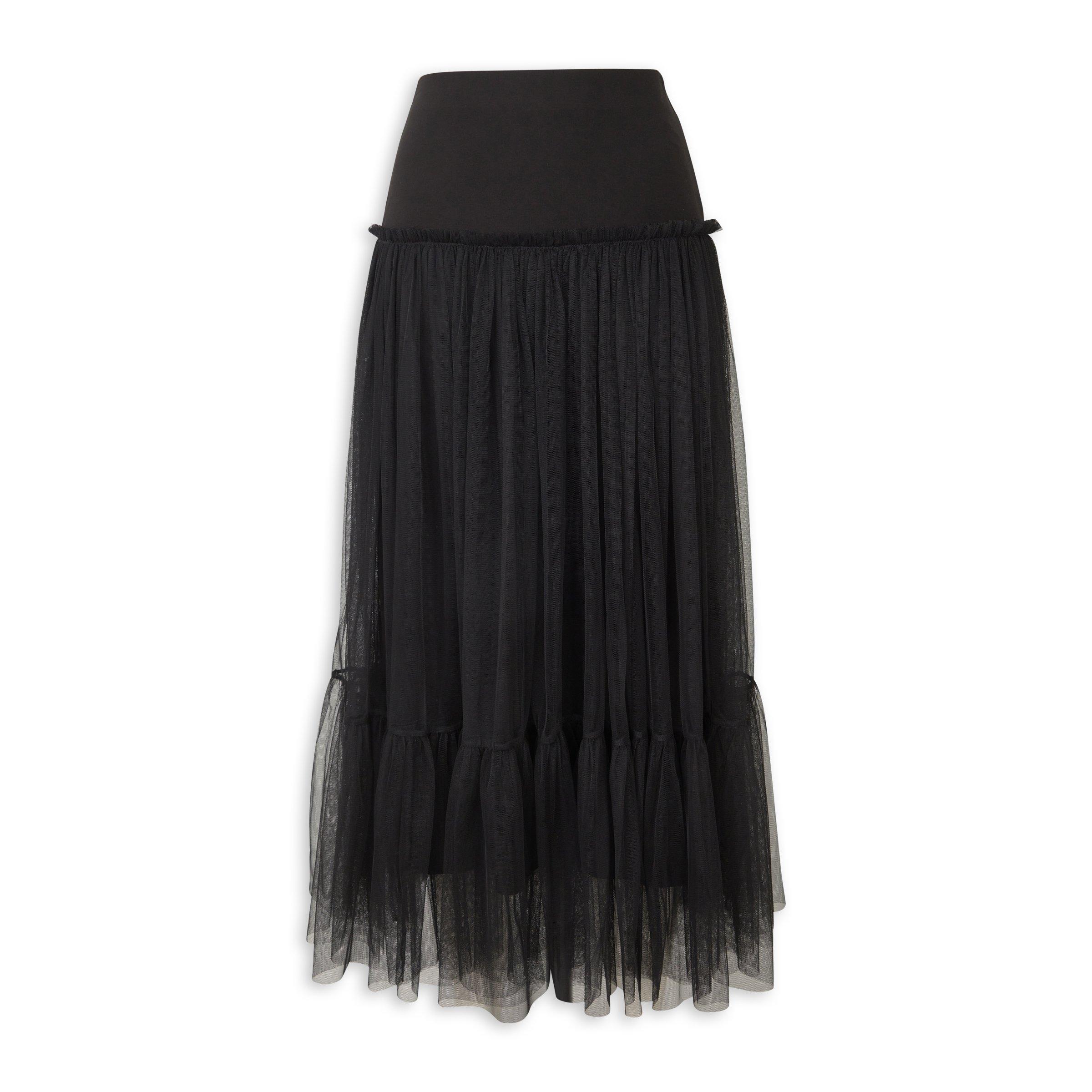 Lig. tulle skirt ブラック 黒 TULLE SKIRT - Black | ZARA South Africa