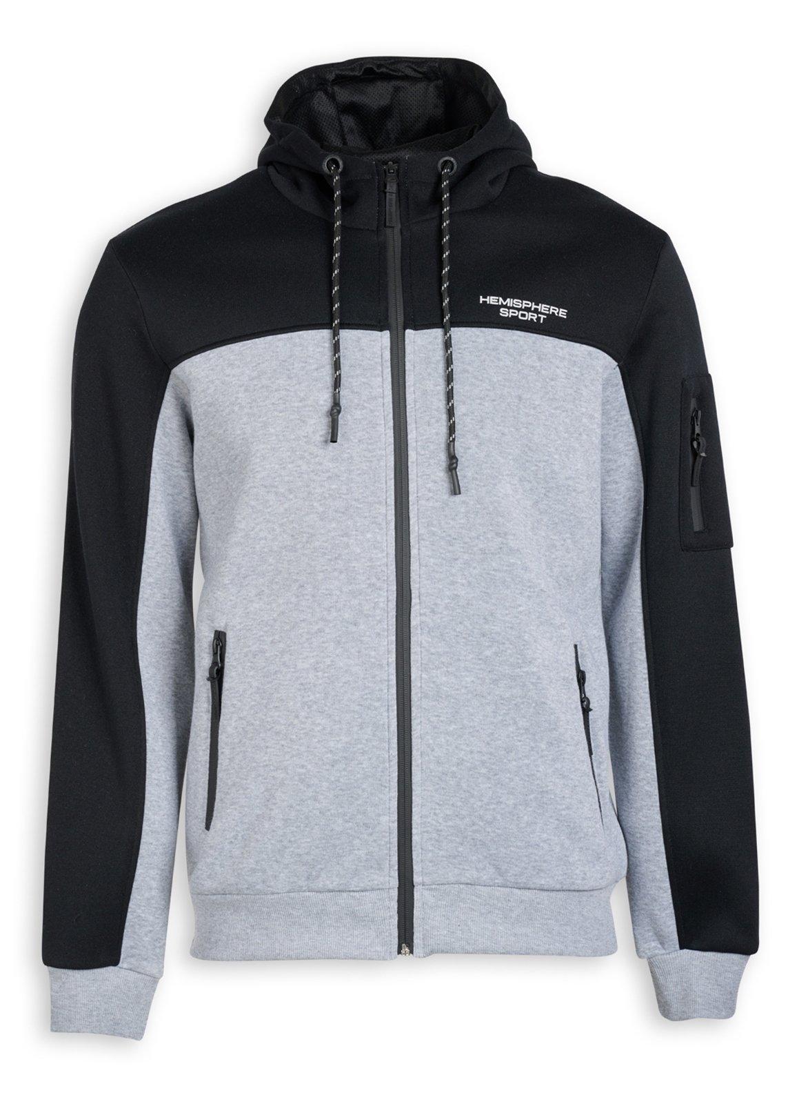 Grey Zip-through Hoodie (3236352) | Hemisphere Sport