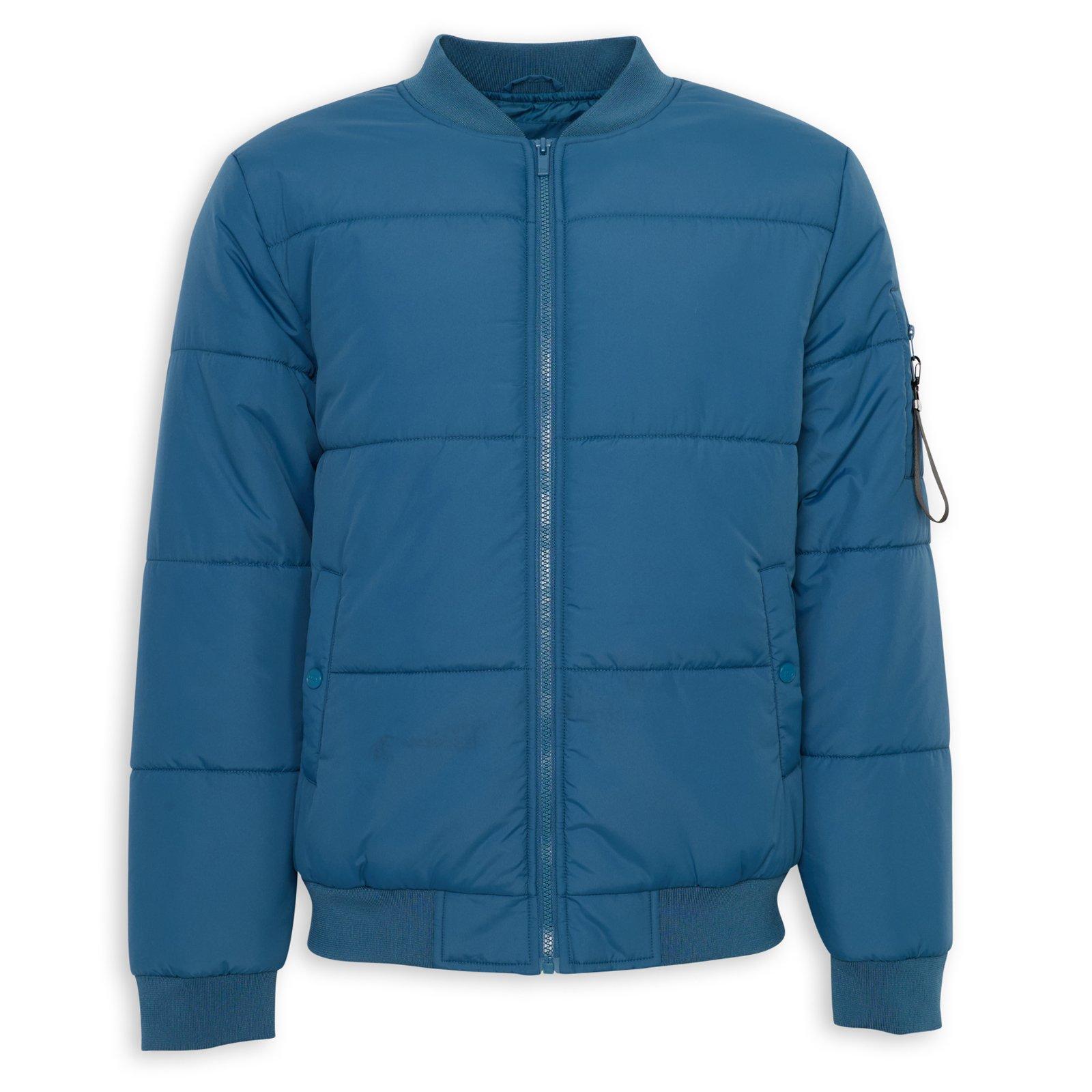 Teal Wadded Bomber Jacket (3236360) | Identity