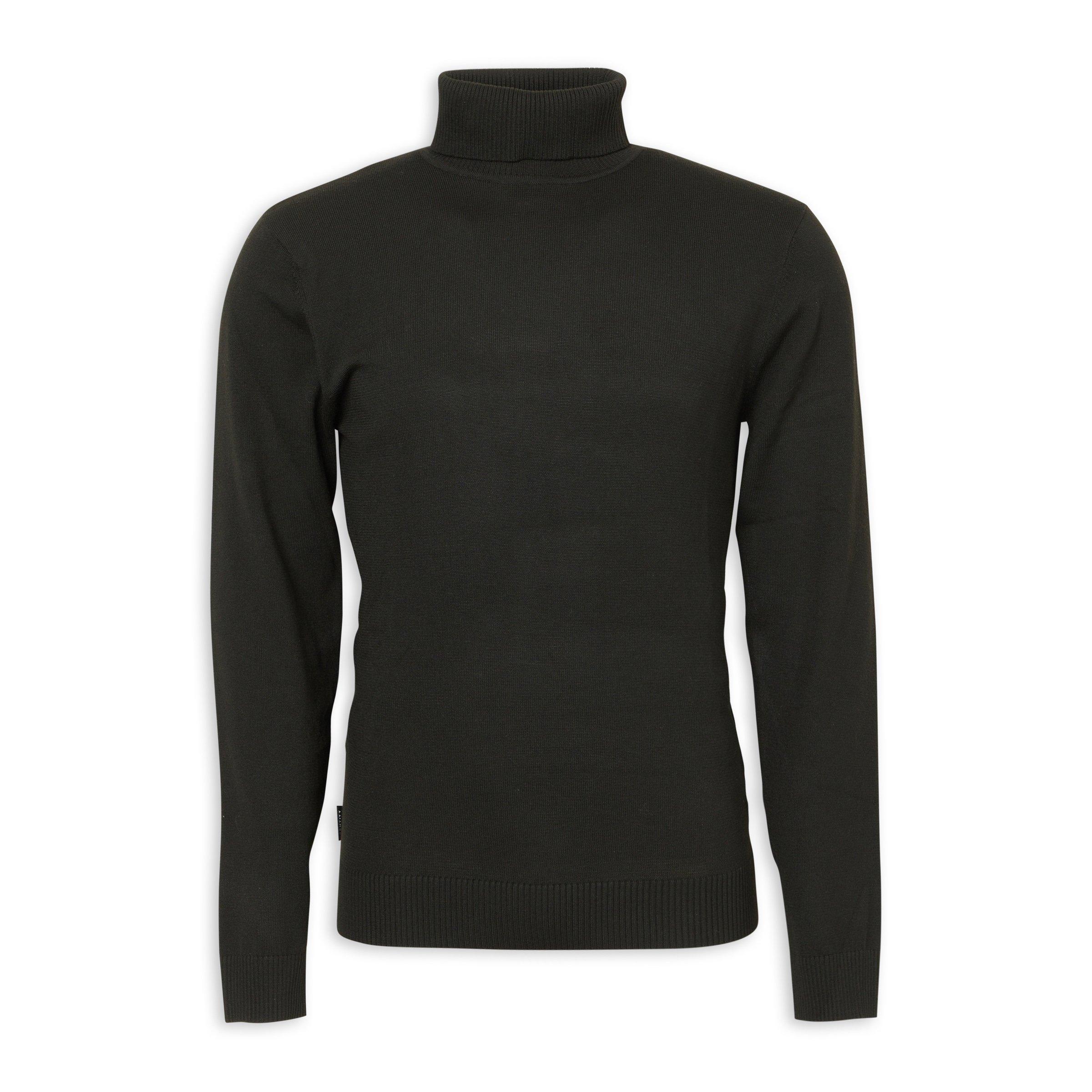 Black Polo Neck Jersey (3236424) | Identity