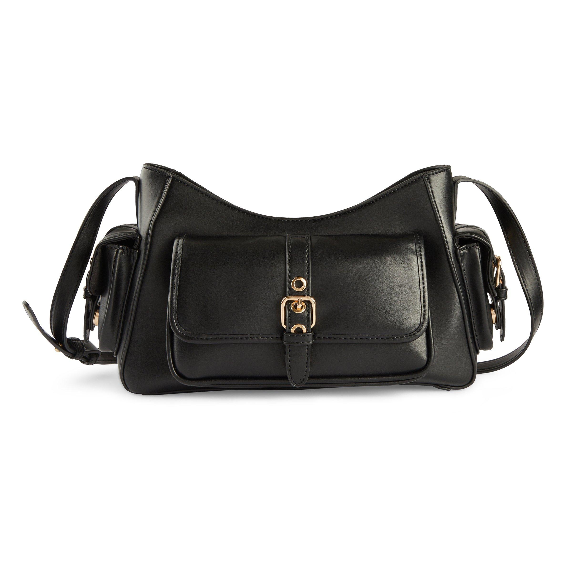 ボスミツ Black Faux Leather Multi-Pocket Handbag (3236491) | Truworths
