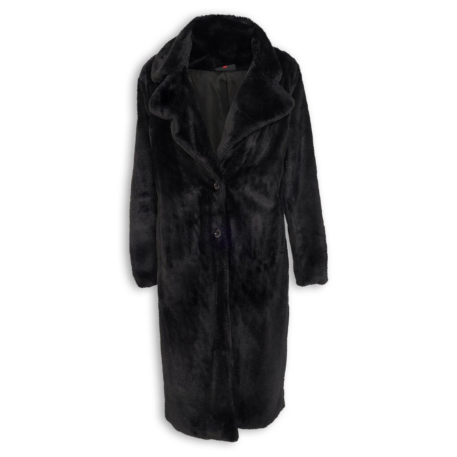 ジャケット・アウター Lounge Lizard ALPCA SHAGGY P COAT BLACK Black Luxe Faux Fur Coat (3236568) | Identity