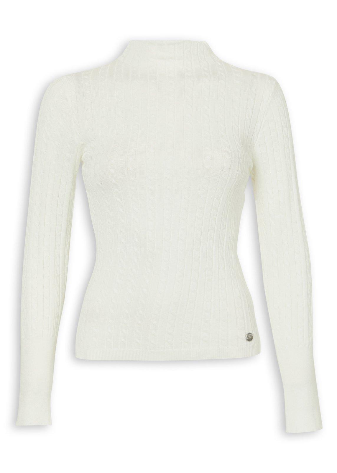 White Cabled Turtleneck Jersey (3236713) | Truworths