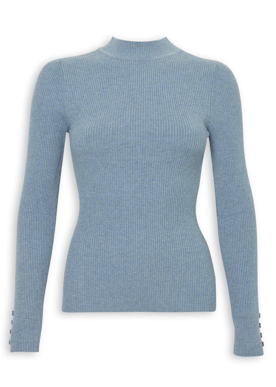 Blue Rib Turtle Neck Jersey (3236719) | OUTBACK RED