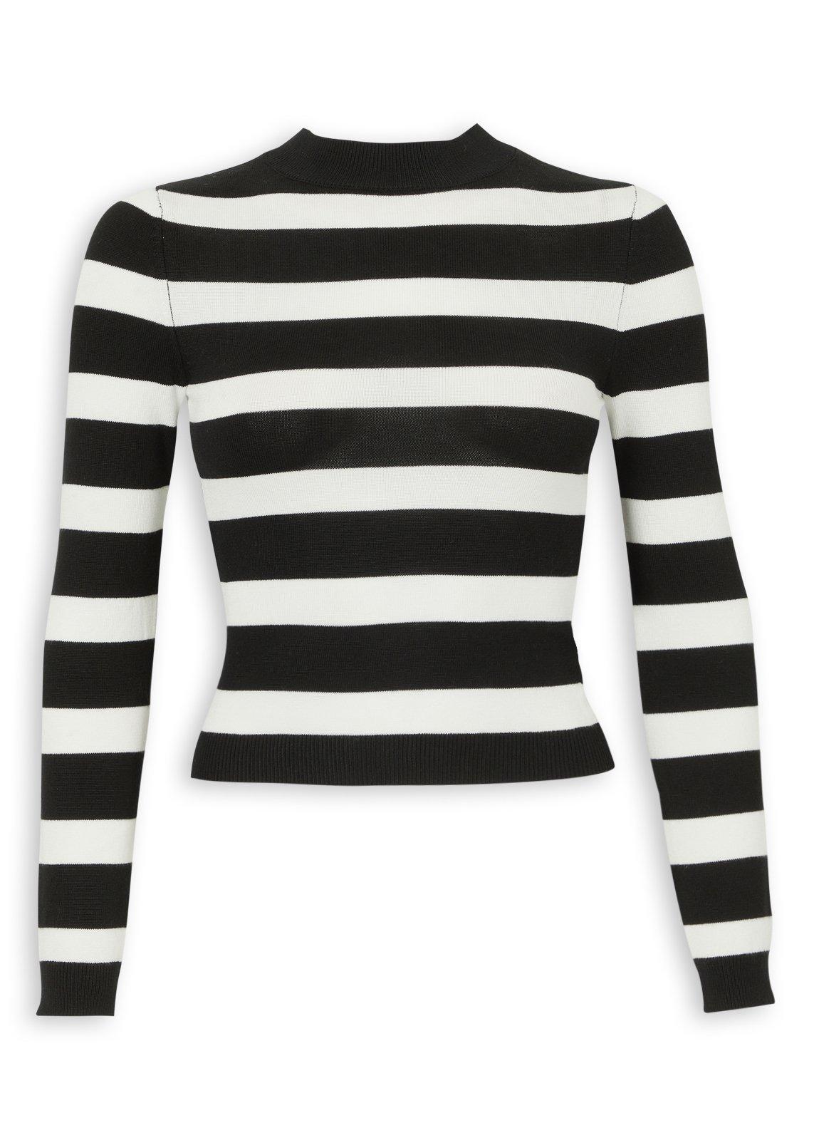 Black and White Stripe Turtle Jumper (3236726) | Inwear