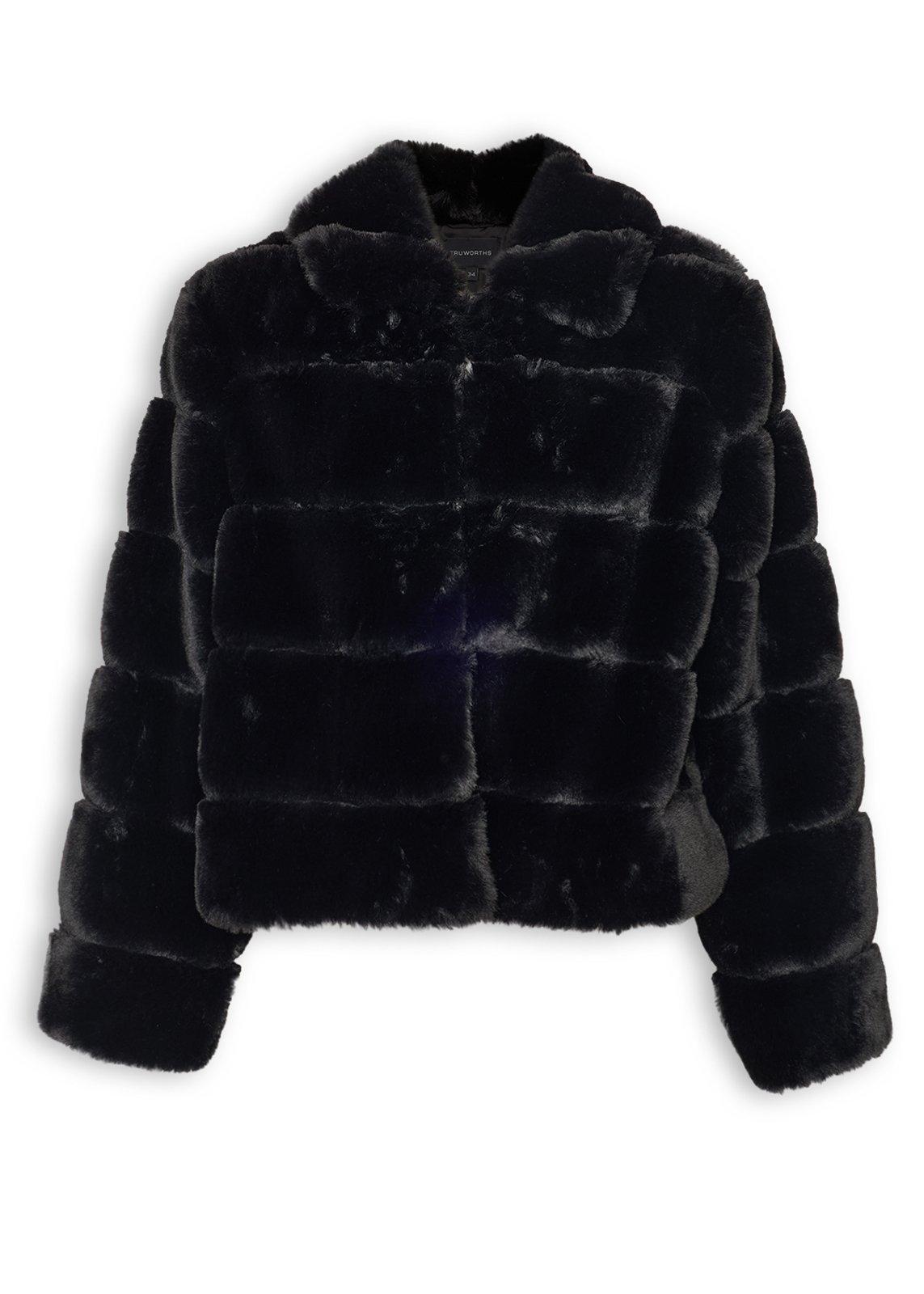 Black Short Faux Fur Jacket (3236746) | Truworths